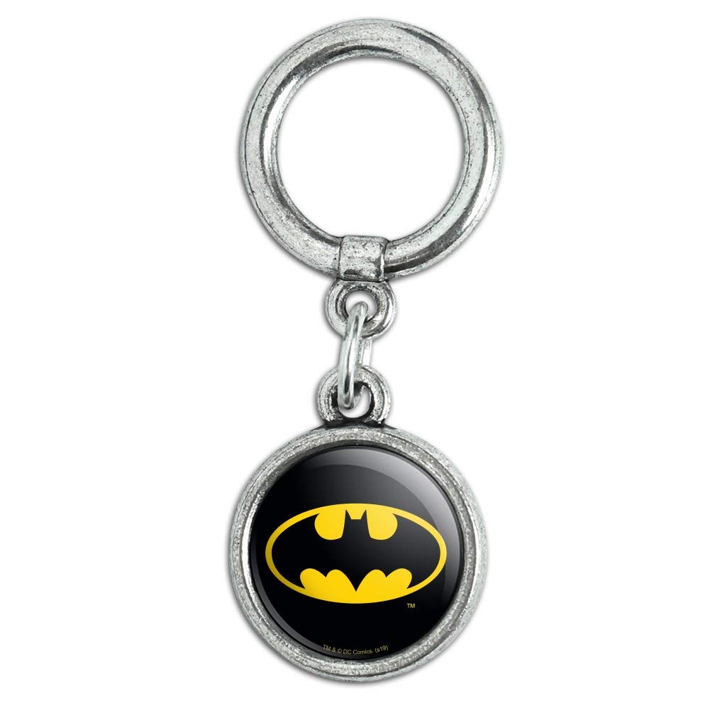 Batman Classic Bat Shield Logo Sneaker Shoelace Charm - Superhero Shoe Accessories for Cosplay & Comic Con
