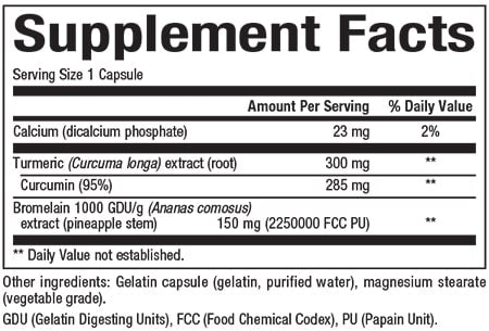 Turmeric & Bromelain 450mg Supplement - Supports Joint Health & Digestion - Natural Anti-Inflammatory for Active Lifestyles