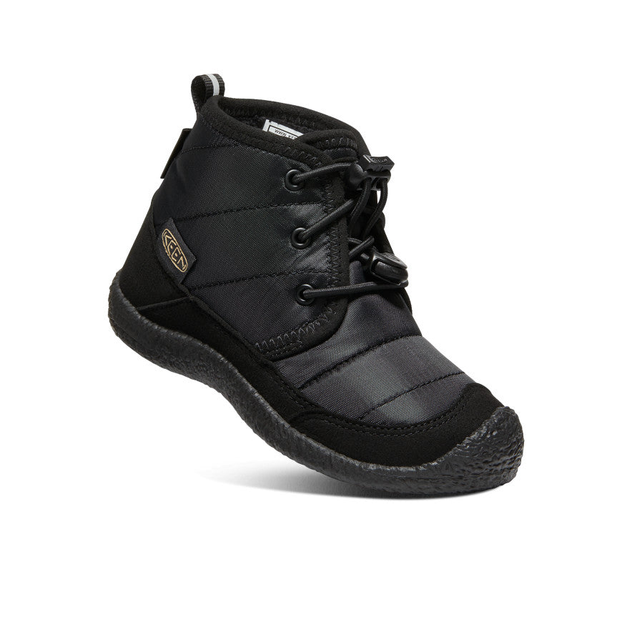 Little Kids' Howser II Waterproof Chukka Boots - Black/Black | Waterproof & Comfortable for Outdoor Play, Rainy Days & School Activities
