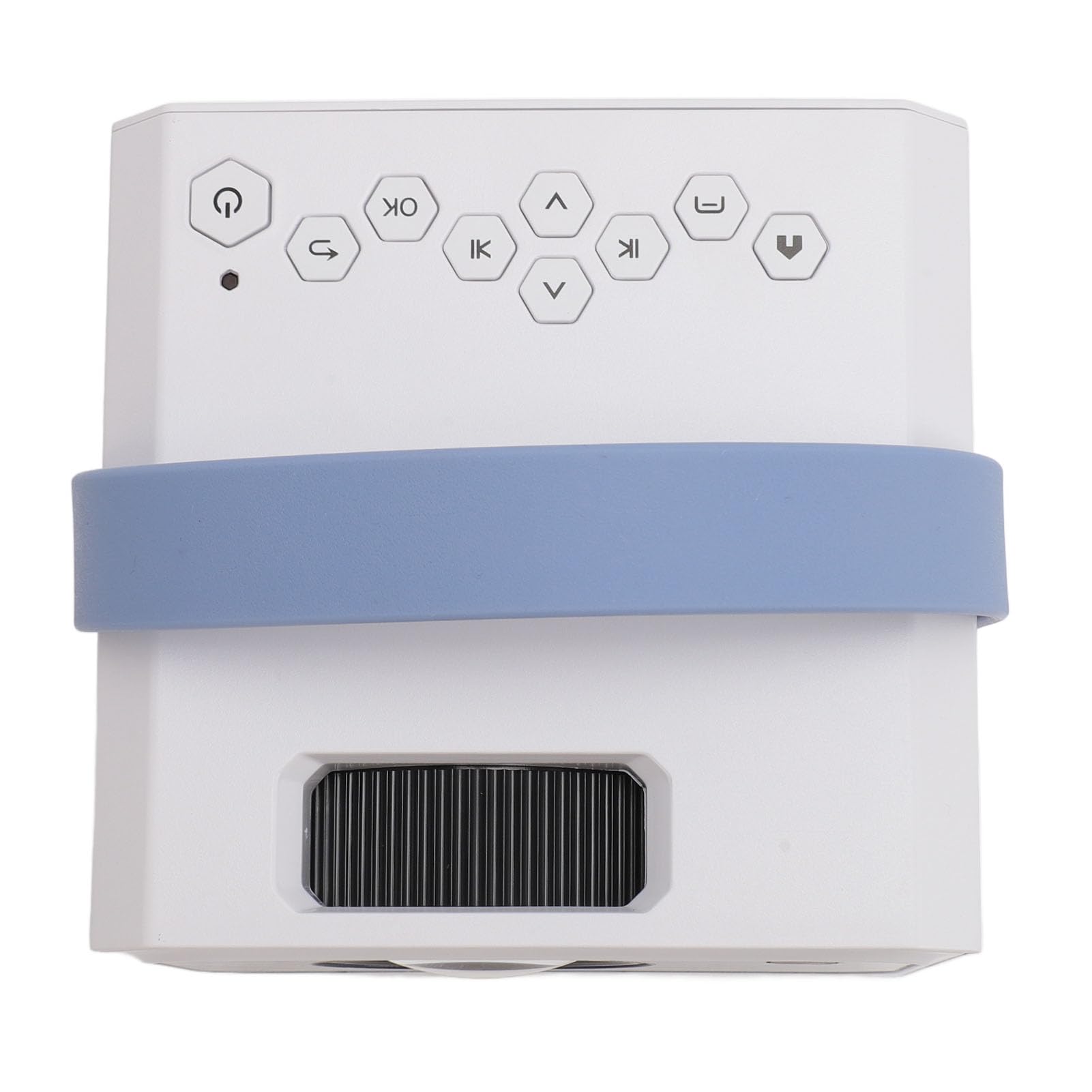 RajoNN Portable Projector - 1080P HD Mini Projector for Home Theater, Outdoor Movies & Presentations | Compatible with Smartphone, Laptop, TV Stick | UK Plug Included | Perfect for Bedroom, Camping & Office Use
