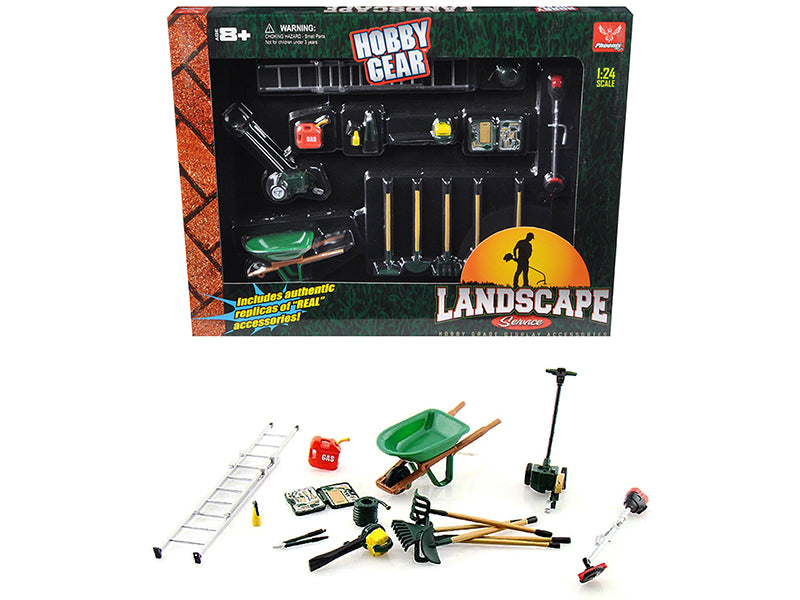 Phoenix Toys 1/24 Scale Model Landscape Service Accessories Set - Perfect for DIY Miniature Scenes, Dioramas & Model Train Layouts