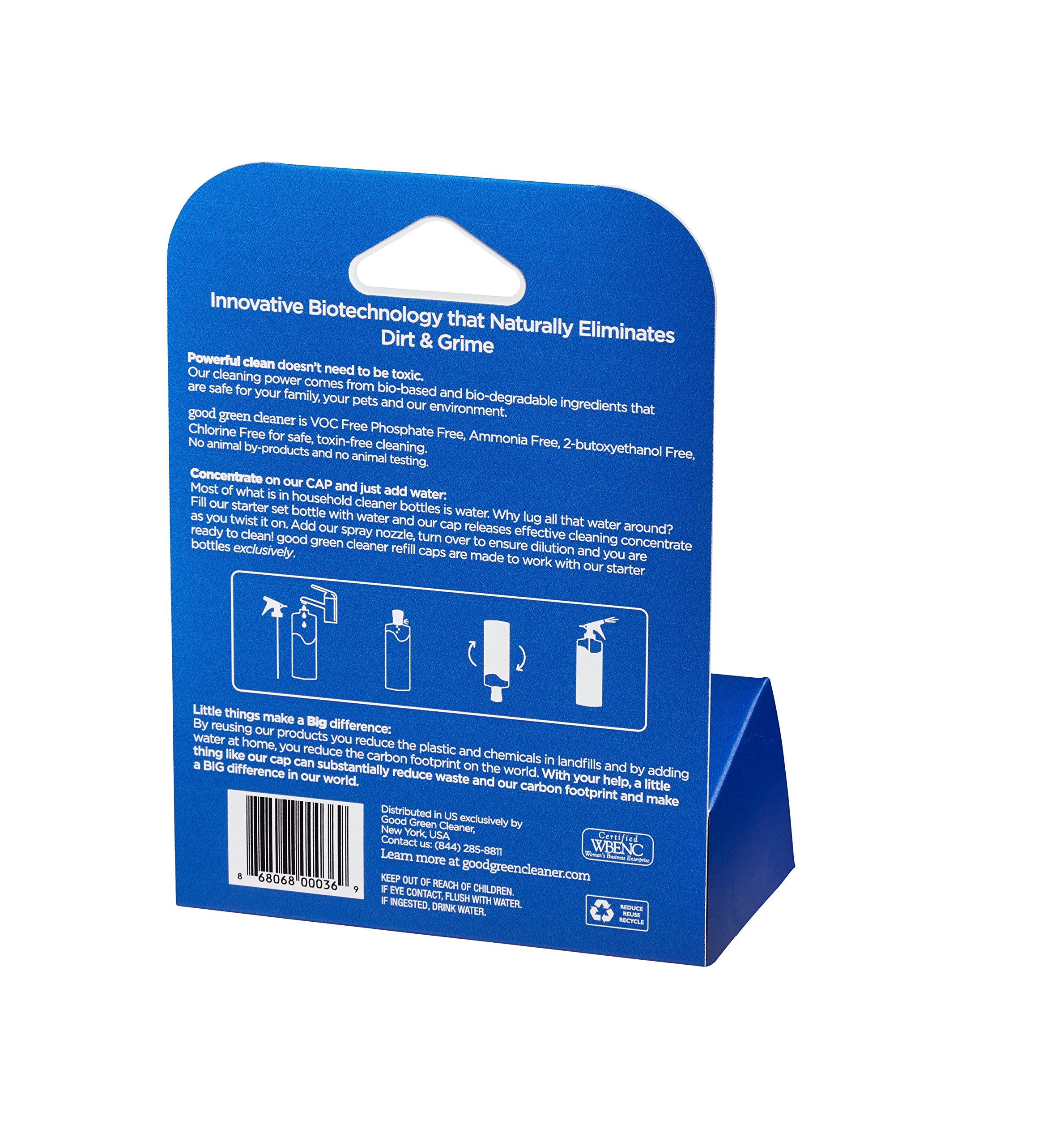 Eco-Friendly Bathroom Tub & Tile Refill Set - 2 Recyclable Concentrate Pods (64oz Ready-to-Use Cleaner) | Compatible with All Starter Kits | Perfect for Deep Cleaning Showers, Bathtubs & Ceramic Tiles