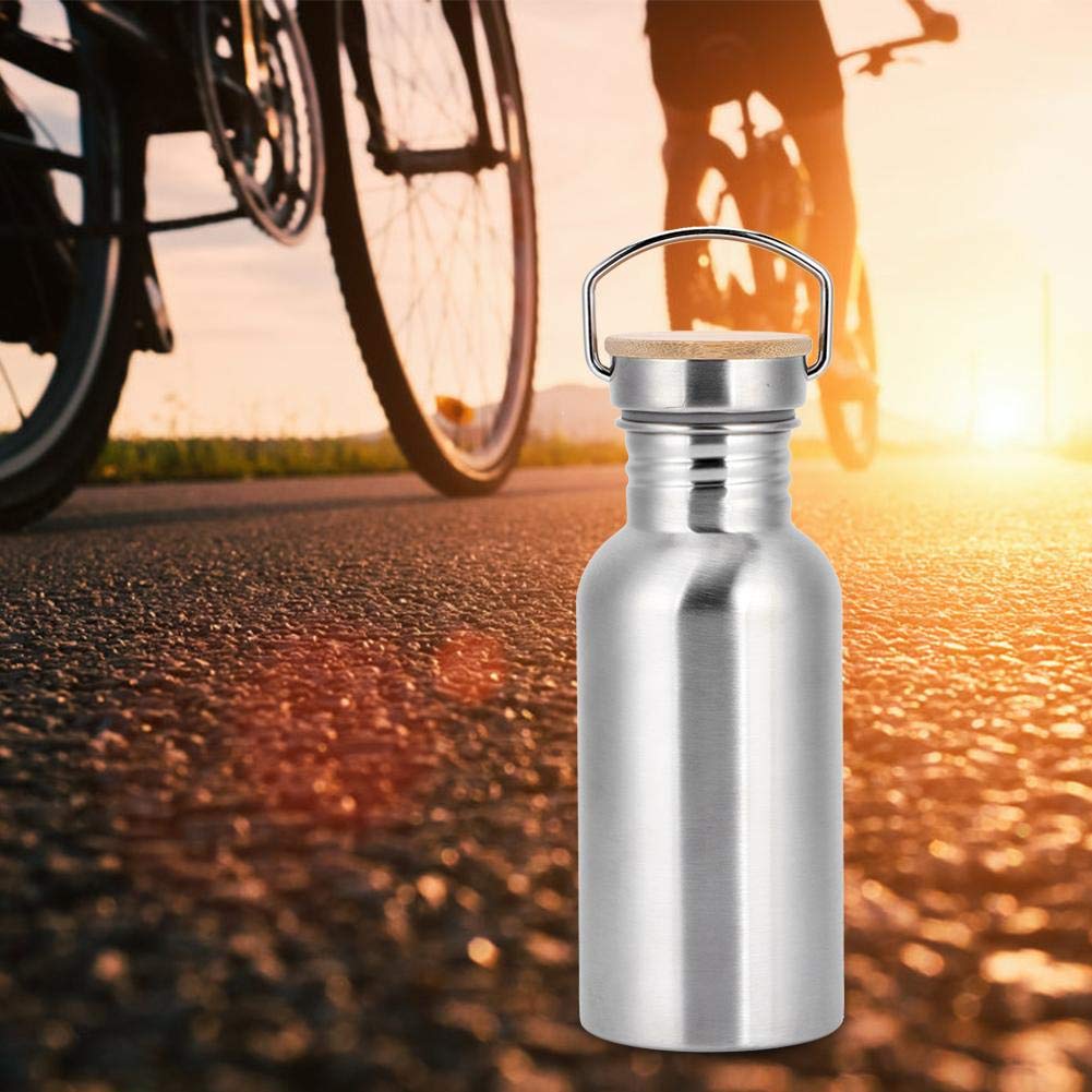 304 Stainless Steel Water Bottle - 500ml Eco-Friendly Reusable Sports Bottle for Travel, Camping, Hiking & Cycling | Leakproof & Durable for Outdoor Activities & Gym Workouts