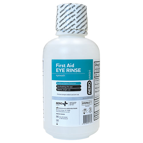 Eyewash Flush Refill 16oz (1 Pack) - First Aid Eye Wash Solution for Emergency, Workplace & Home Safety Use