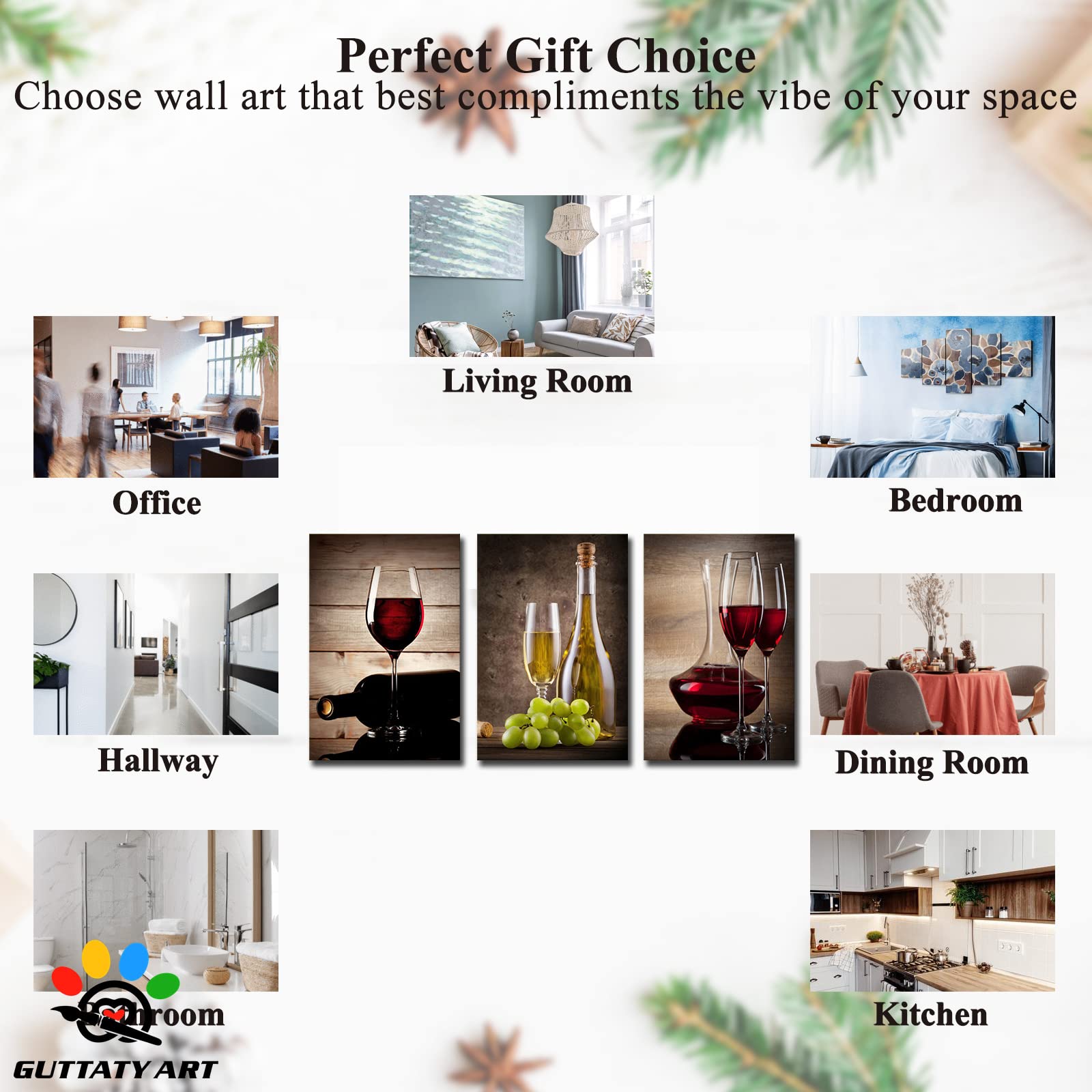 GUTTATY Modern Canvas Wall Art Set - 24