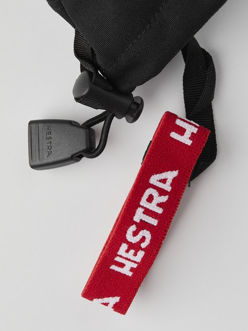 Hestra Army Leather Heli Junior 3 Finger Gloves for Kids - Black (30562 100) | Winter Sports, Skiing, Snowboarding & Outdoor Activities