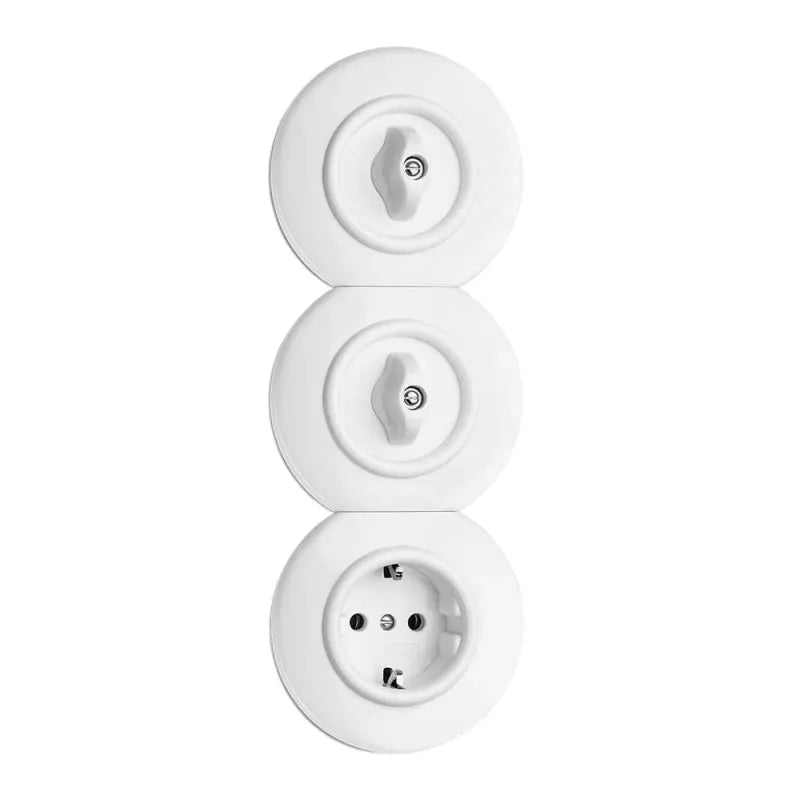 Eluttag Simple Round Duroplast - Durable and Stylish Electrical Outlet Cover for Home and Office Use