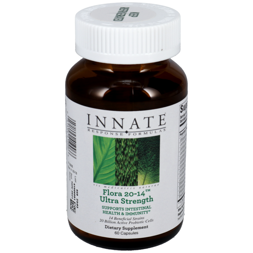 Innate Response Flora 20 14™ Ultra Strength Probiotic Supplement - Supports Digestive & Immune Health - Ideal for Daily Wellness Routine & Travel