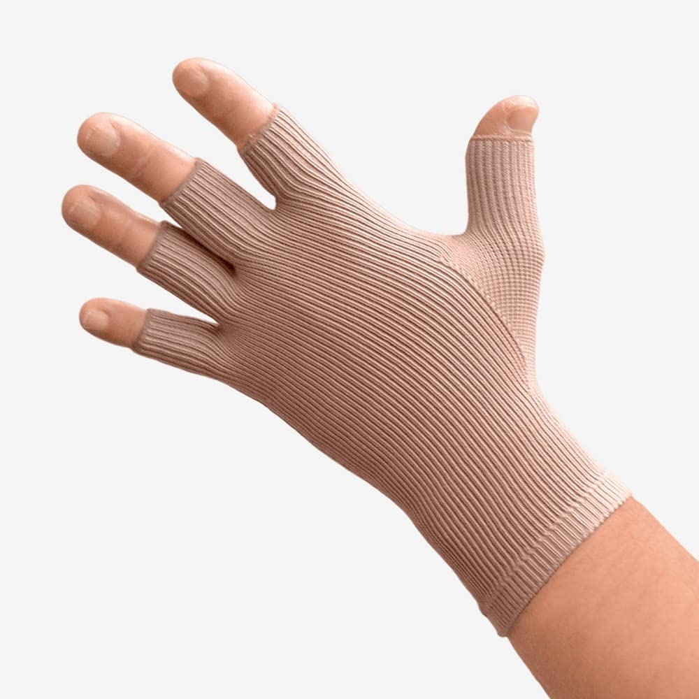 Exo Strong Compression Gloves 20-30 mmHg Quarter Finger for Arthritis, Carpal Tunnel & Hand Pain Relief - Ideal for Typing, Gaming & Daily Activities