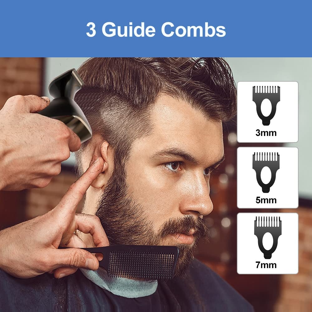 5-in-1 Cordless Electric Razor for Men - Multifunctional Head Shaver & Grooming Kit for Bald Men | Perfect for Travel, Home Use & Quick Shaving
