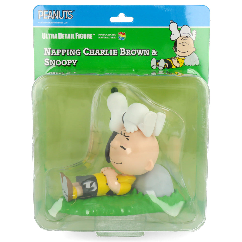 Peanuts Series 13 Napping Charlie Brown & Snoopy Collectible Figurine - UDF Vinyl Statue for Home Decor, Office Display, and Gift for Peanuts Fans