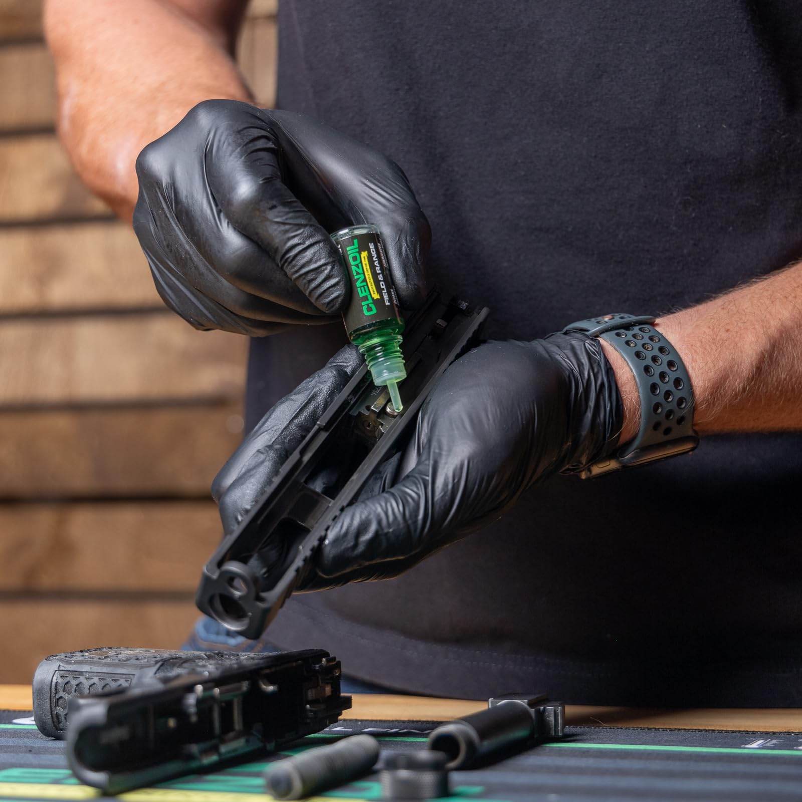 Clenzoil Pistol Basics Single-Caliber Cleaning Kit - Complete Gun Maintenance Kit for 38 Caliber & 9mm Pistols - Includes Bore Brushes, Gun Oil & Accessories - Perfect for Home, Range & Firearm Care