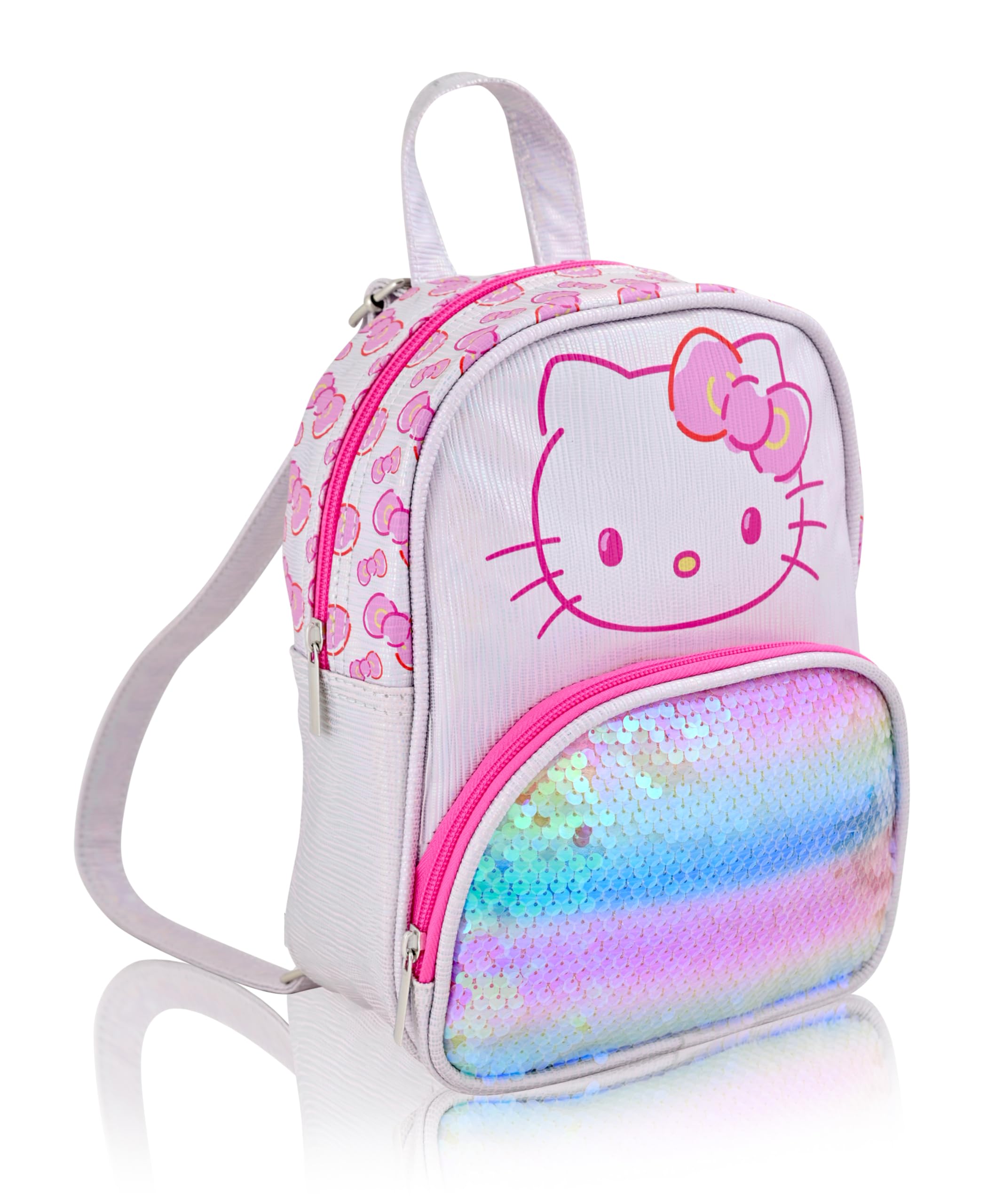 Sanrio Hello Kitty Sequined Mini Backpack Purse for Girls, Boys & Toddlers - Cute Kids Backpack with Shoulder Straps - Perfect for School, Travel & Birthday Gifts | Hello Kitty Accessories Collection