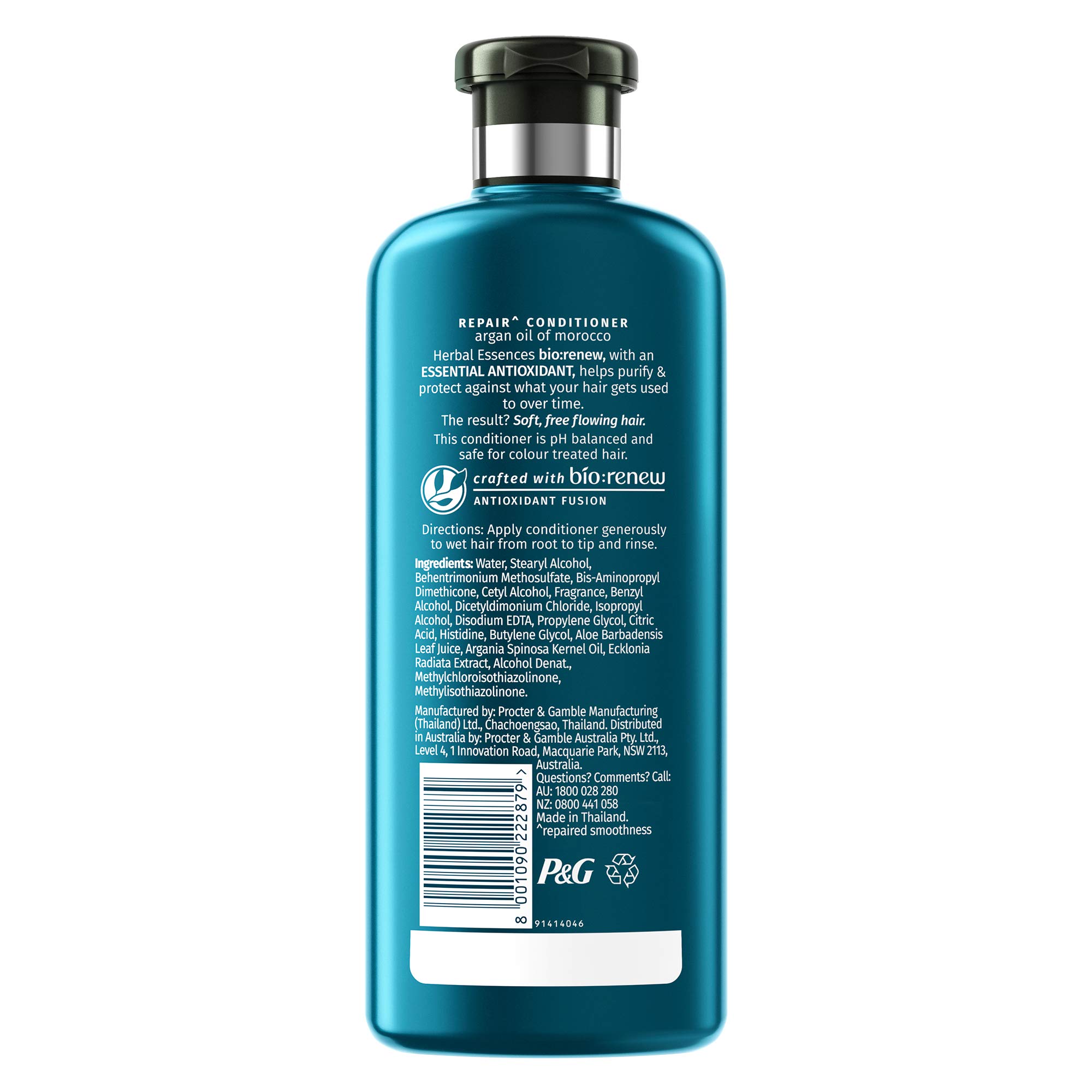Herbal Essences Bio Renew Coconut Milk Shampoo & Argan Oil Conditioner Set - 400ml Each | Sulfate-Free, Paraben-Free Hair Care for Dry & Damaged Hair | Perfect for Daily Hydration & Shine Restoration