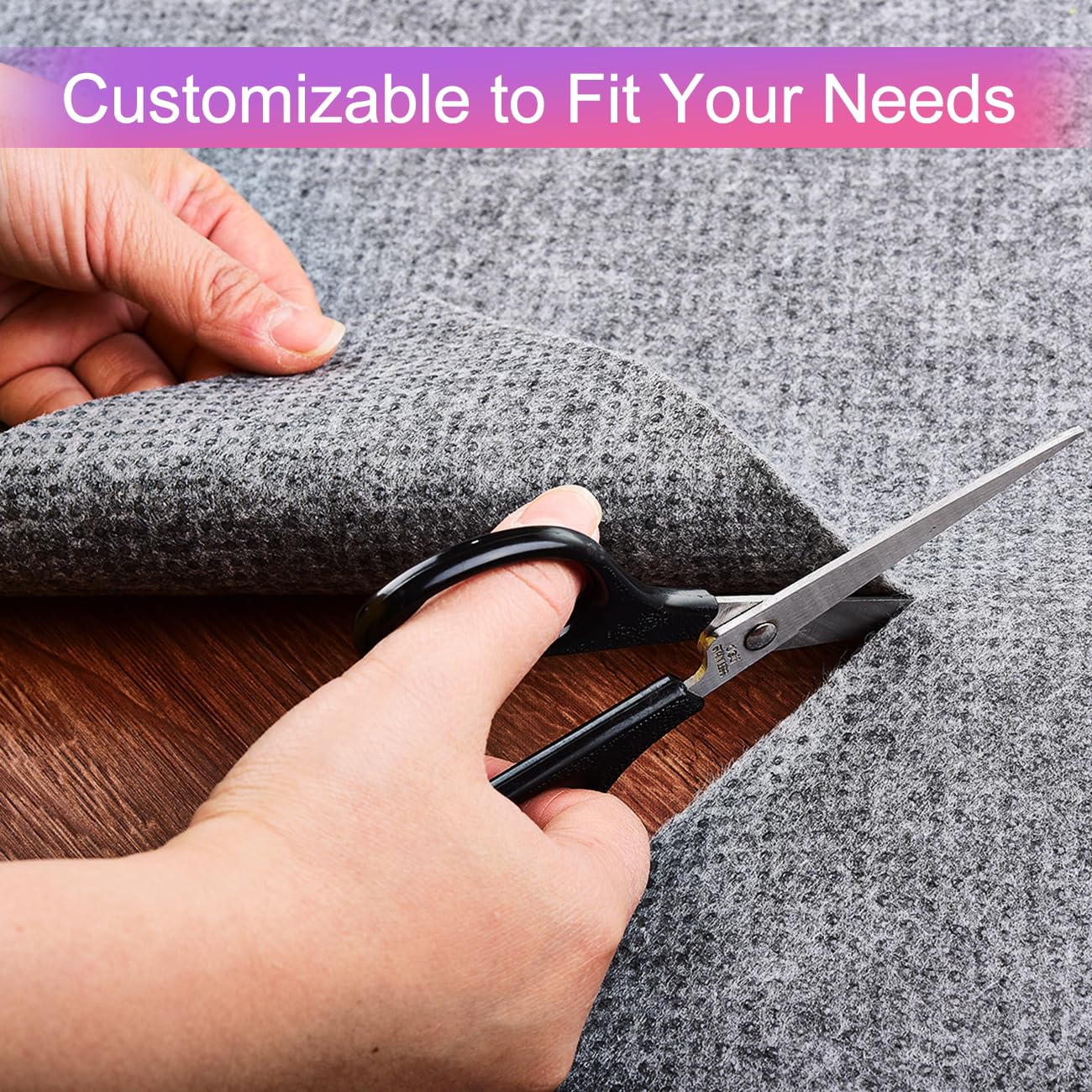 Non-Slip Mattress Gripper & Rug Felt Pad - Full Size 4x6 Feet - Secure Mattress & Rug in Place - Perfect for Bedrooms, Dorms & Home Decor