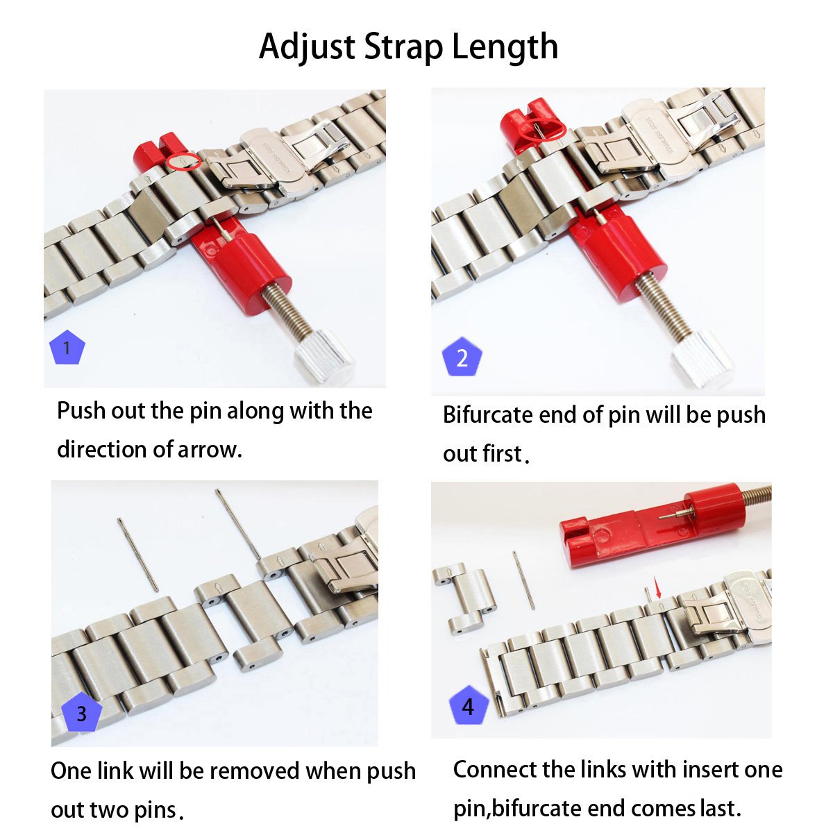 20mm 22mm Ceramic Watch Band Strap for Men & Women - Quick Release Bracelet with Stainless Steel Butterfly Buckle, Tapered Removable Links in Black & White - Perfect for Dress Watches, Business & Casual Wear