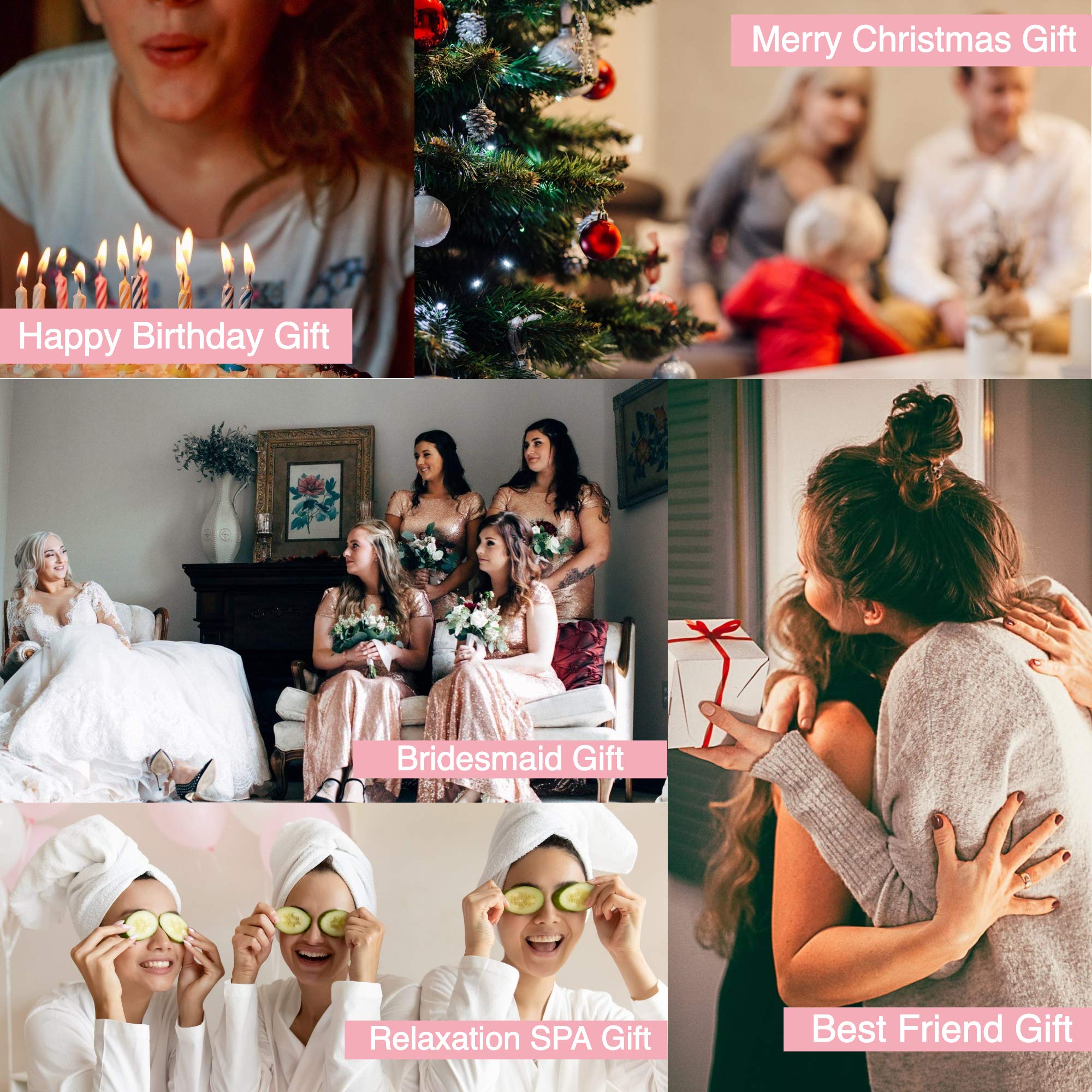 Luxury Self Care Gift Box for Women - Spa & Skincare Set with Bath Bombs, Candles, Lotion - Perfect Birthday, Christmas Gifts for Mom, Sister, Aunt, Grandma, Best Friend - Relaxation & Pampering at Home