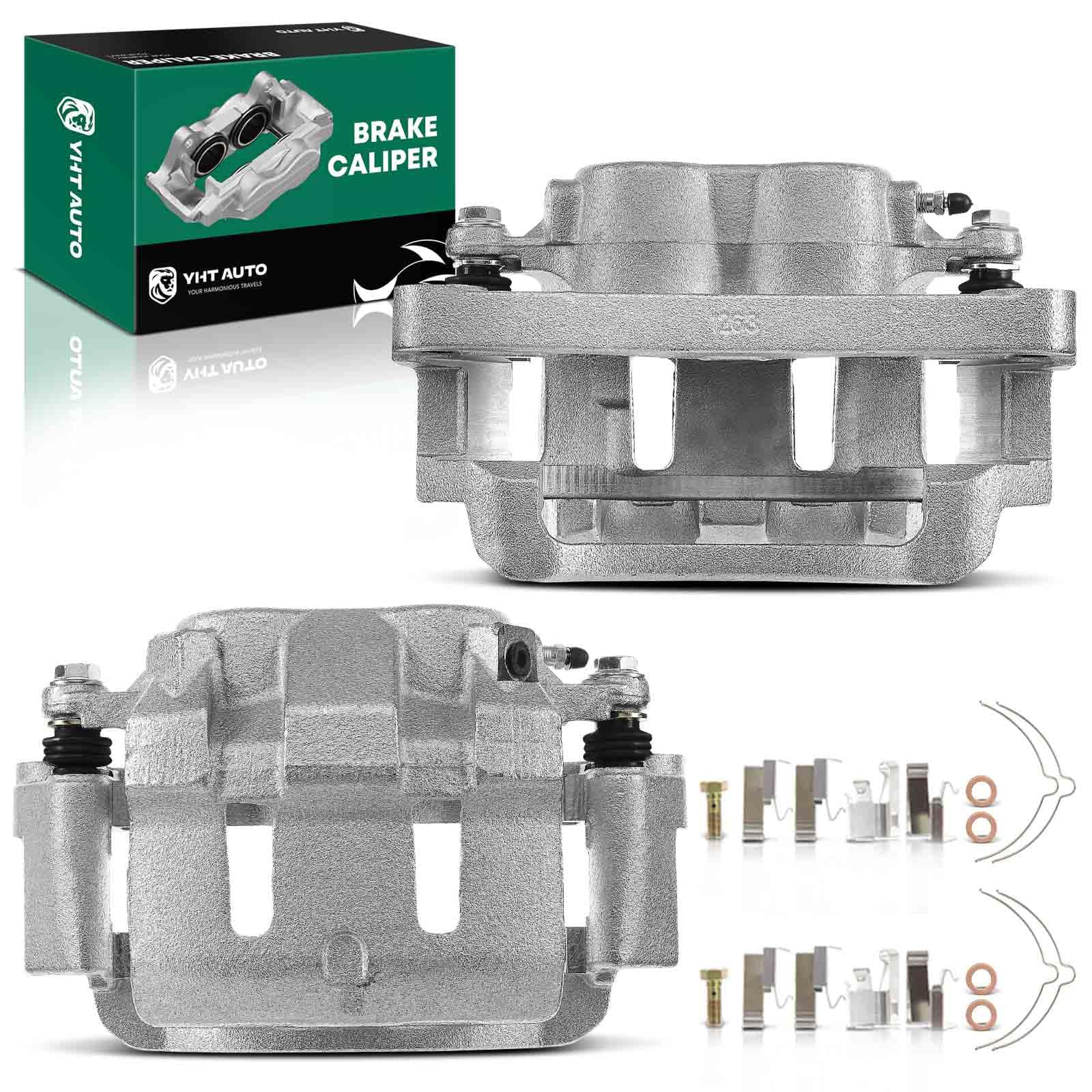 Set of 2 Front Brake Caliper Assembly for Ford Excursion 2000-2005 & F-250 F-350 Super Duty 1999-2004 - Perfect for Off-Roading, Towing & Heavy-Duty Performance
