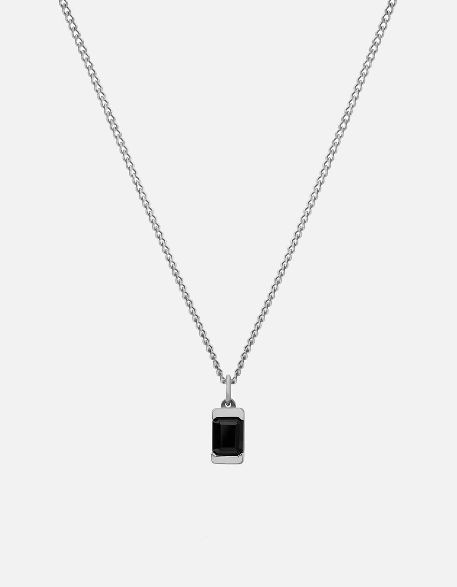 Valor Onyx Necklace for Women - Sterling Silver Pendant with Black Onyx Gemstone - Elegant Jewelry Gift for Birthday, Anniversary & Special Occasions
