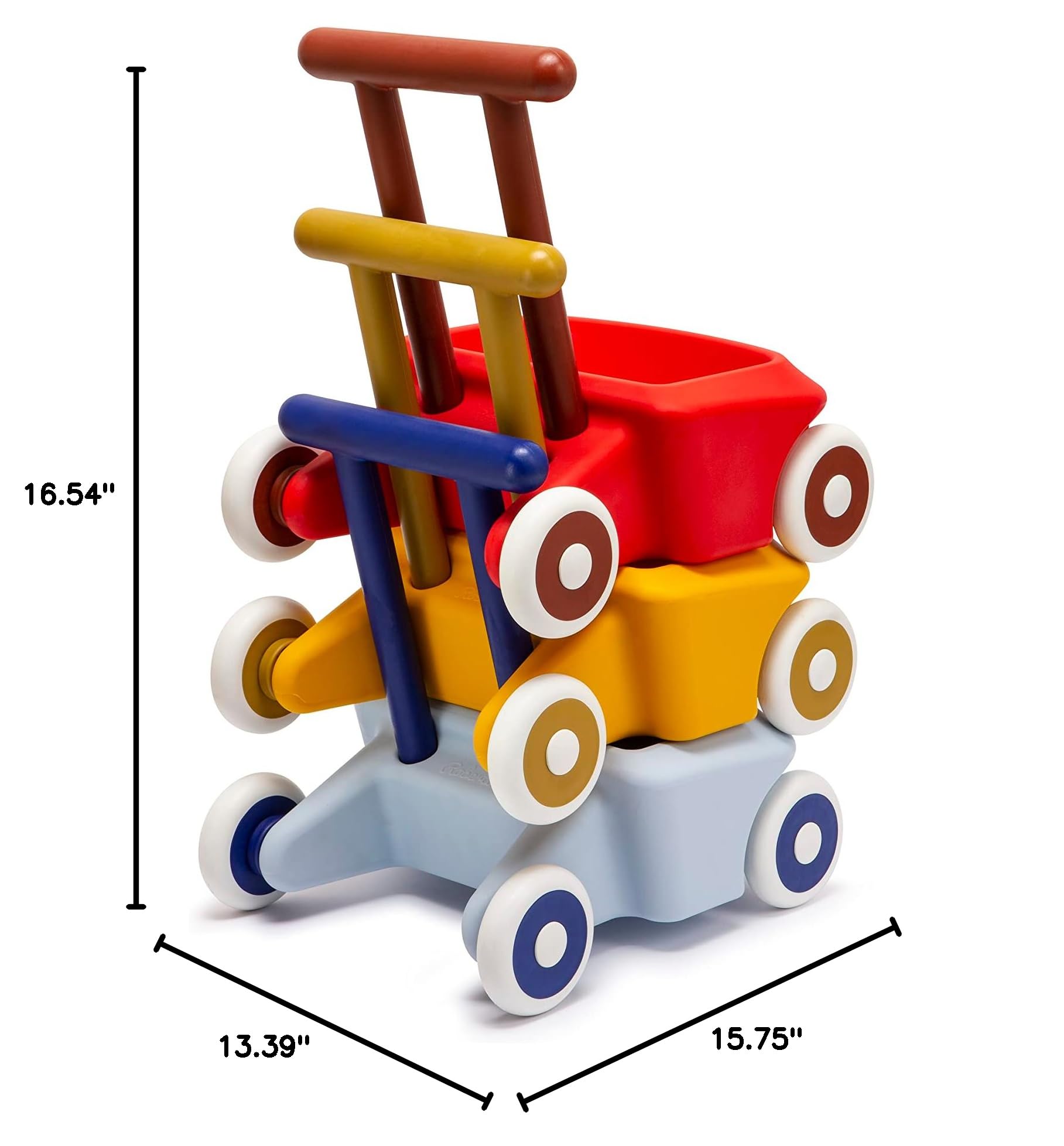 Italtrike Roberto Baby Walker for Toddlers - Yellow Push Toy for Learning to Walk | Perfect for Indoor & Outdoor Play, First Steps, and Early Childhood Development