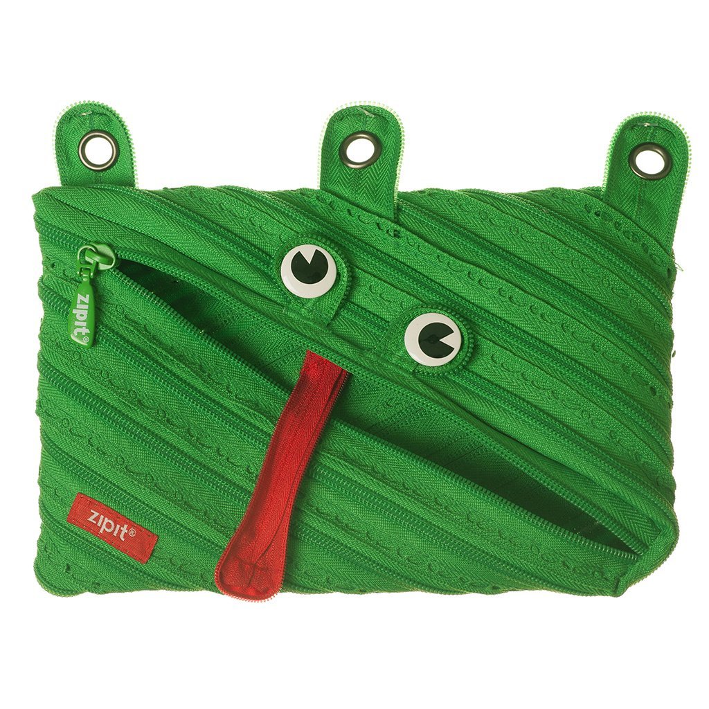 ZIPIT Frog Pencil Case - 3-Ring School Supplies for Kids