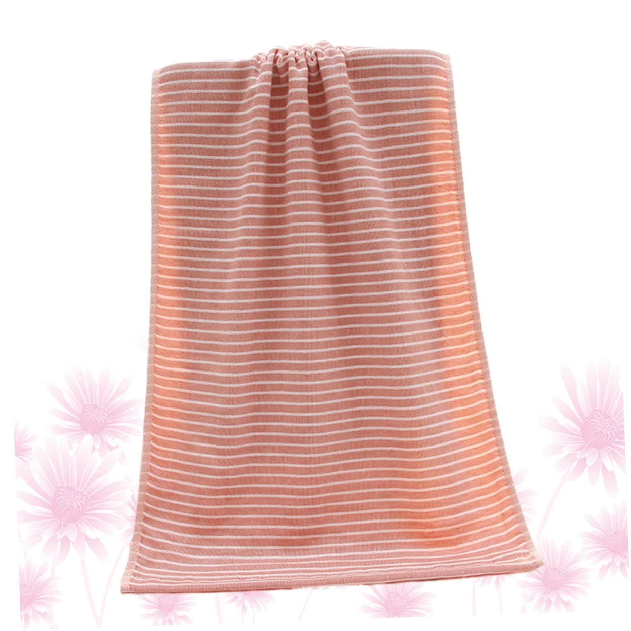 VOSAREA Cooling Mattress Pad & Washcloth Set - Soft Cotton Bath Towel, Face Towel, Hand Towel for Bathroom, Pool & Spa - Absorbent, Quick-Dry, Fuzzy Ball Design (Pink) - Perfect for Hot Weather, Gym, Travel & Beach Use