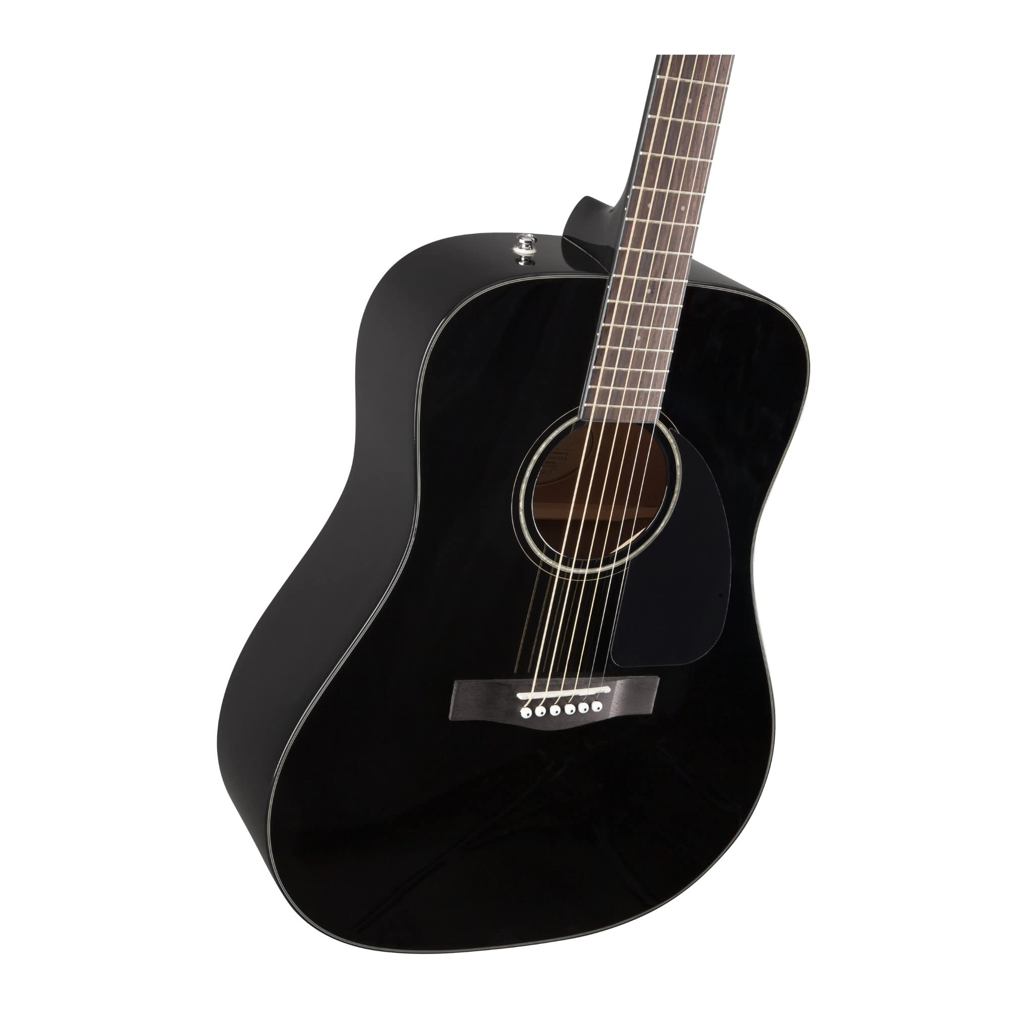 Fender CD-60 Dreadnought V3 Acoustic Guitar - Spruce Top, Walnut Fingerboard, Alloy Steel Strings, Gloss Black Finish with Hard Shell Case | 2-Year Warranty | Perfect for Beginners, Campfire Jams & Stage Performances