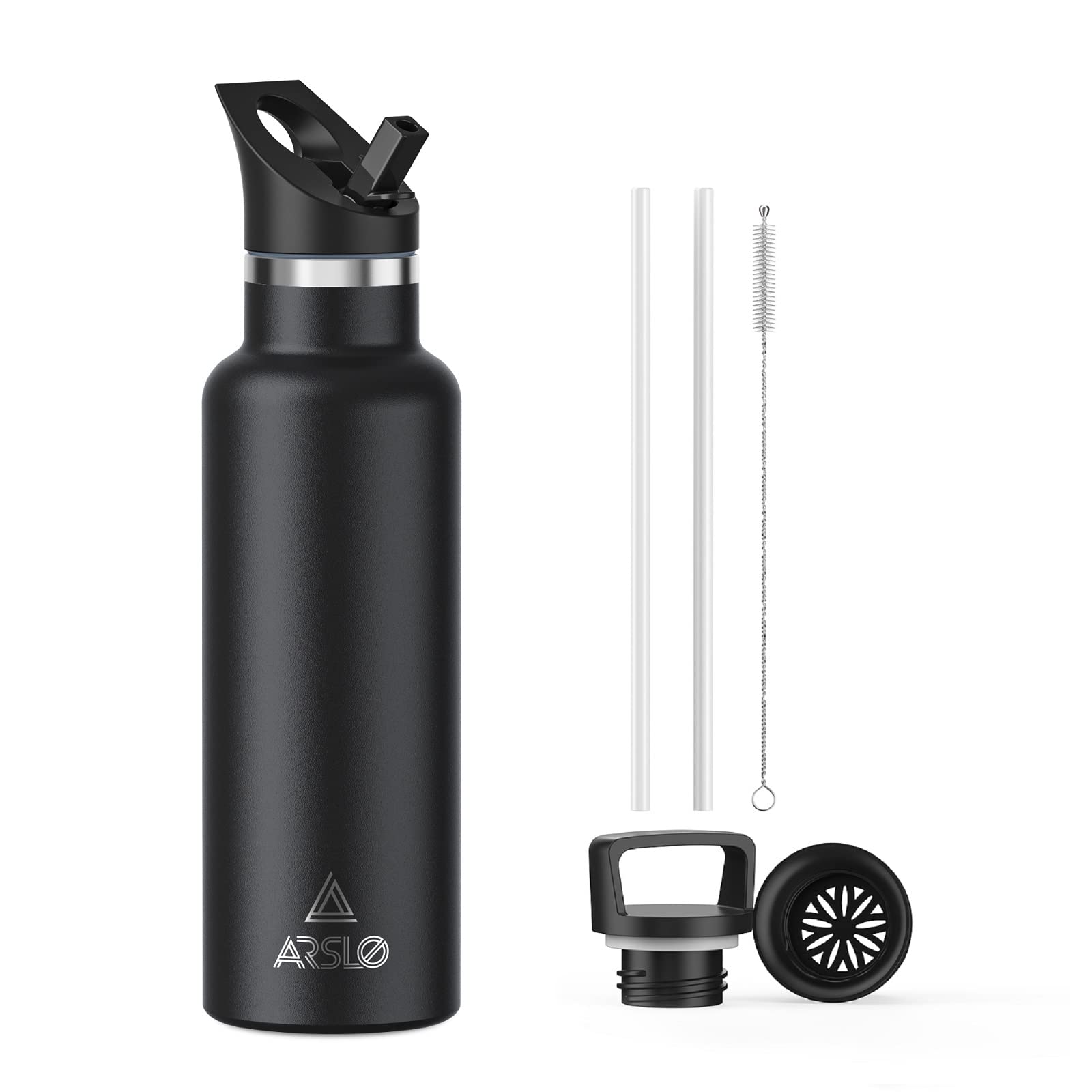 Arslo Insulated Water Bottle - 24H Cold & 12H Hot - Hiking & Sports Essential