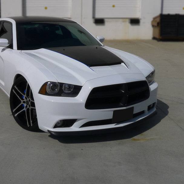 2011-2014 Dodge Charger Front Bumper Lip - ABS Plastic OE Style Splitter for Enhanced Aerodynamics & Sporty Look - Perfect for Car Enthusiasts & Street Racing