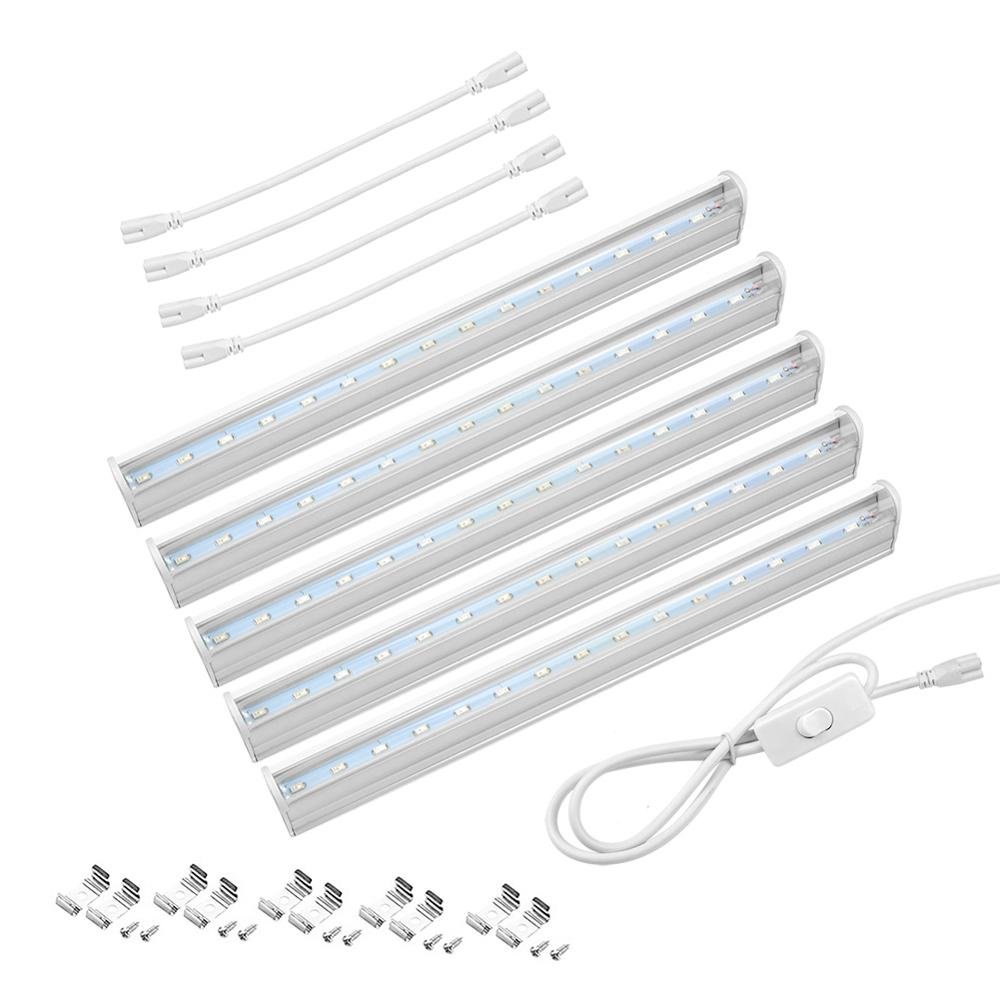 110V 220V Full Spectrum LED Grow Light T5 Tube - Plant Growth Lamp for Hydroponics, Indoor Gardening, Greenhouse & Seed Starting - Energy Efficient Phyto Lamps for Vegetables, Flowers & Herbs
