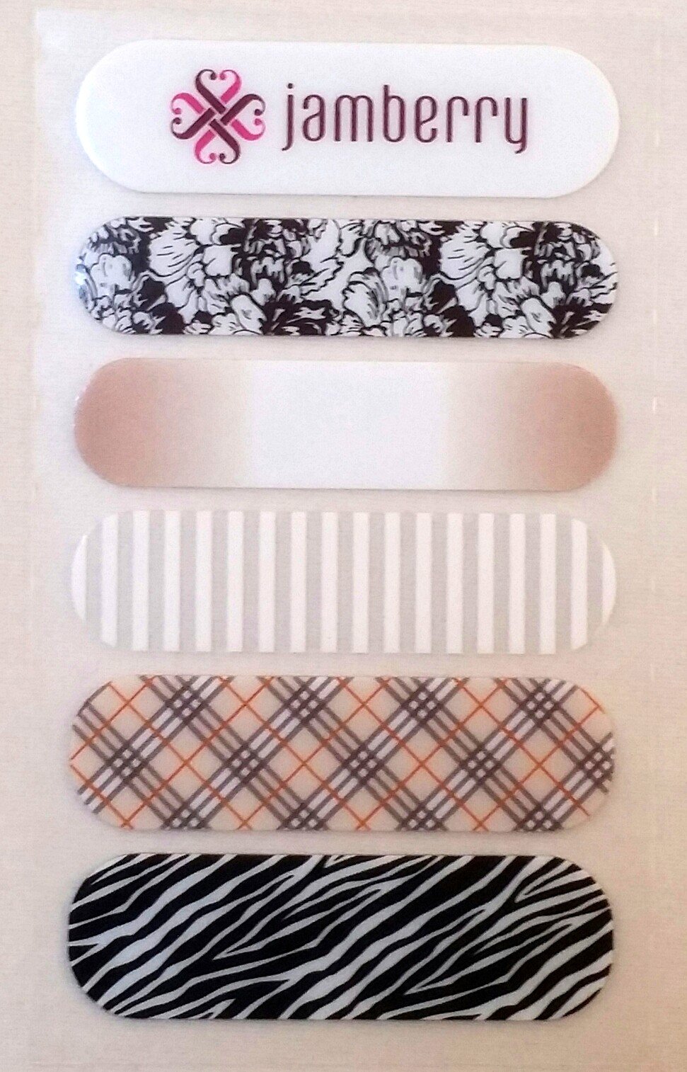 Jamberry Nails - Boysenberry Chevron Nail Wraps | DIY Nail Art Stickers for Women | Perfect for Parties, Weddings & Special Occasions