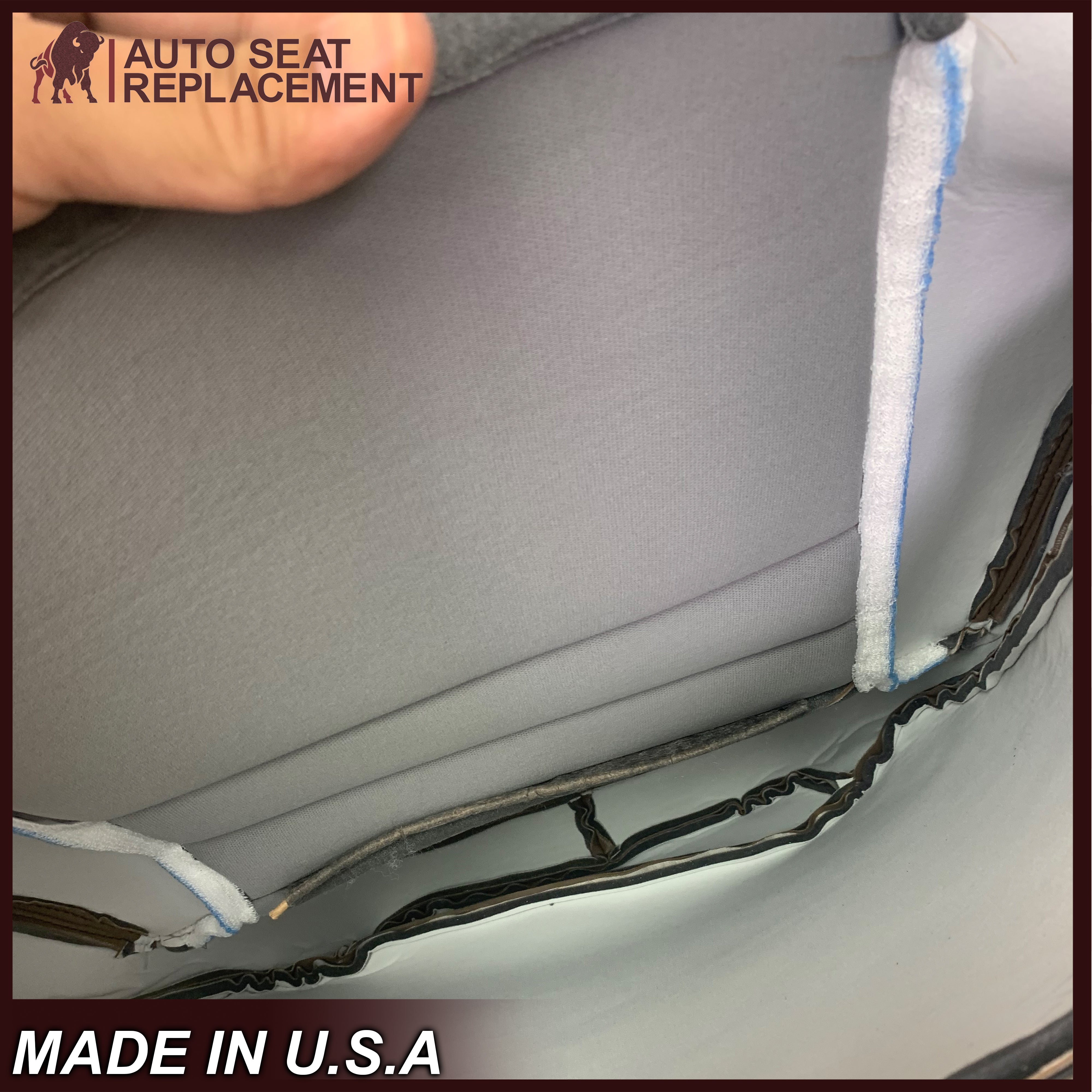 1994-1998 Ford Mustang Replacement Seat Covers - Premium Tan Leather Seat Covers for Classic Mustang Models | Perfect for Car Restoration & Interior Upgrade
