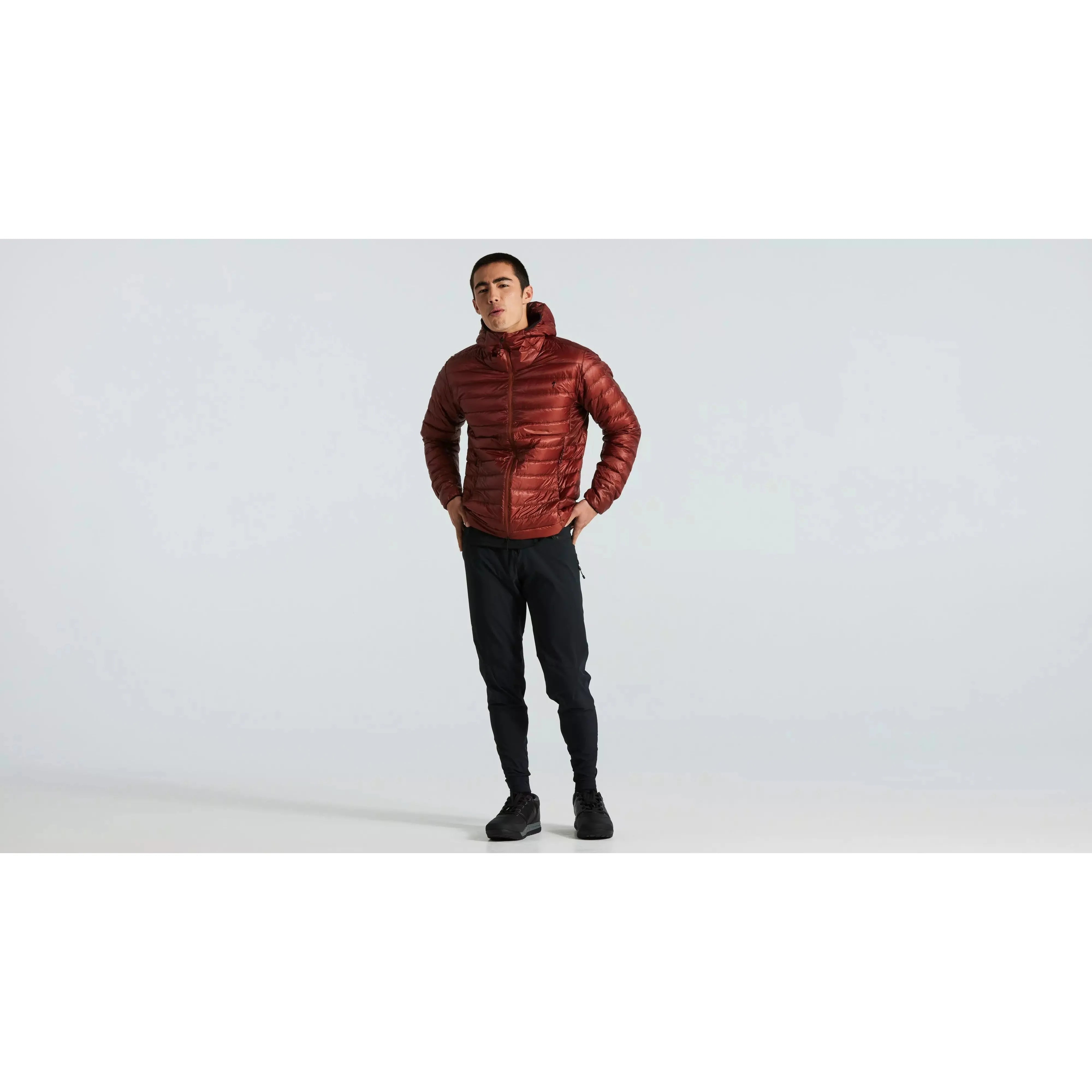 Lightweight Packable Down Jacket for Men - Rusted Red, Water-Resistant & Warm, Perfect for Hiking, Travel & Outdoor Adventures