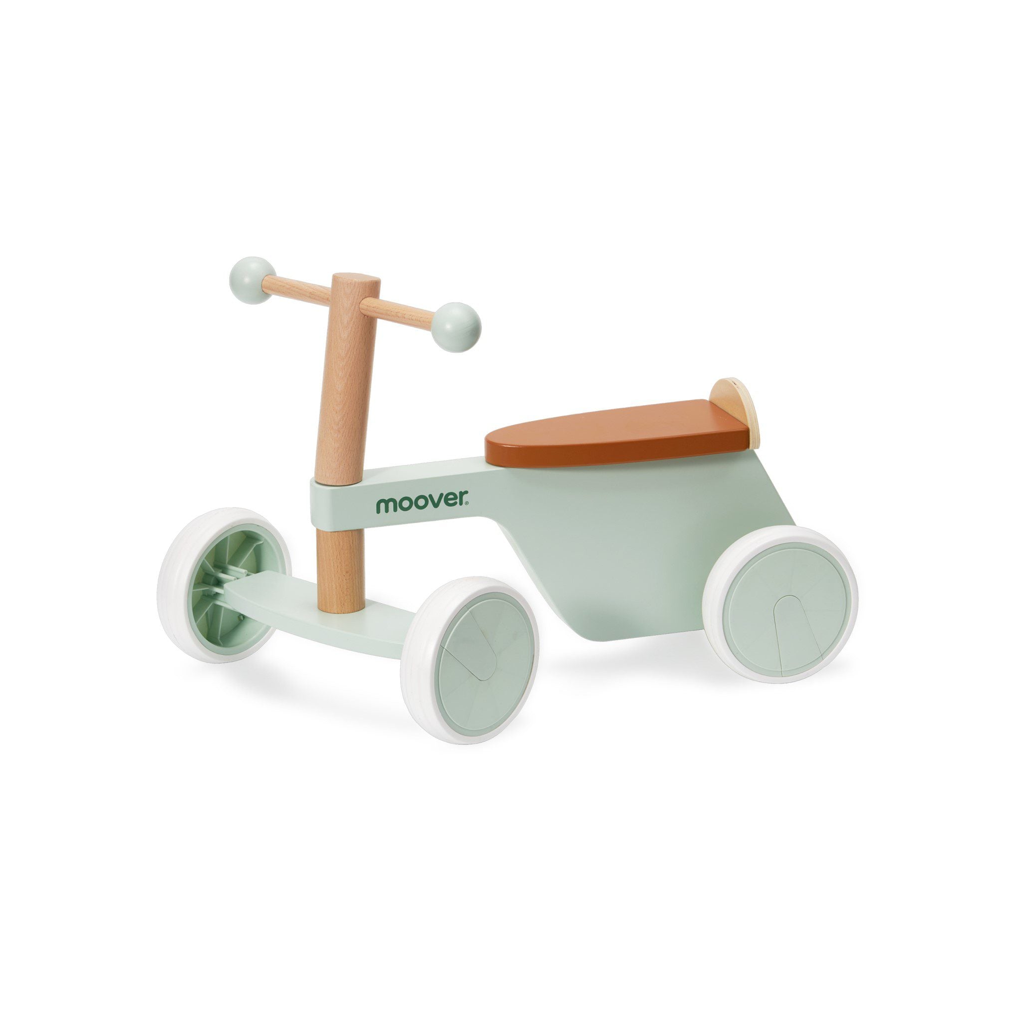 MOOVER Kids Ride On Bike - Green Toddler Push Bike for Boys & Girls Ages 1-3 | First Balance Bike for Early Learning & Outdoor Play