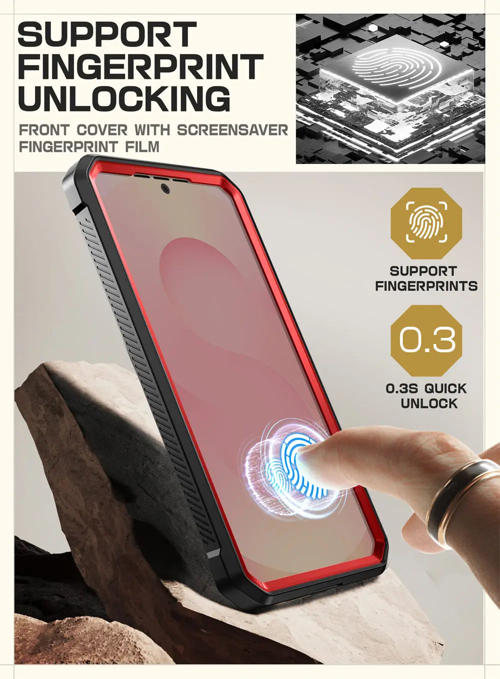 SUPCASE Galaxy S25 Plus UB Pro Military Grade Protective Case - Shockproof, Drop Proof Phone Cover for Outdoor, Work & Daily Use