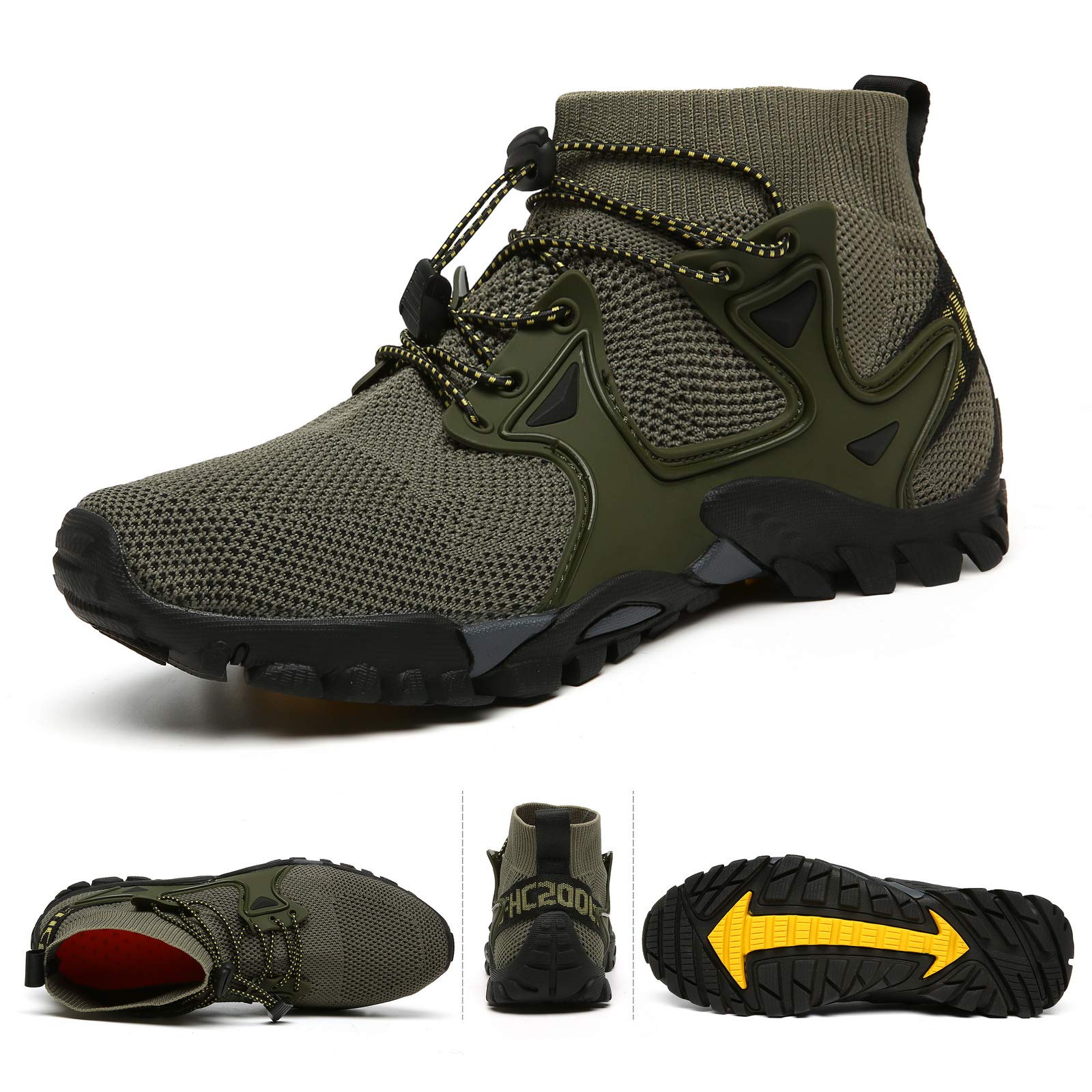 **Men's & Women's Hiking Shoes - Lightweight Trail Running & Trekking Sneakers for Outdoor Sports, Walking, Jogging - Slip-Resistant Barefoot Design - Perfect for Travel, Fitness & Adventure**