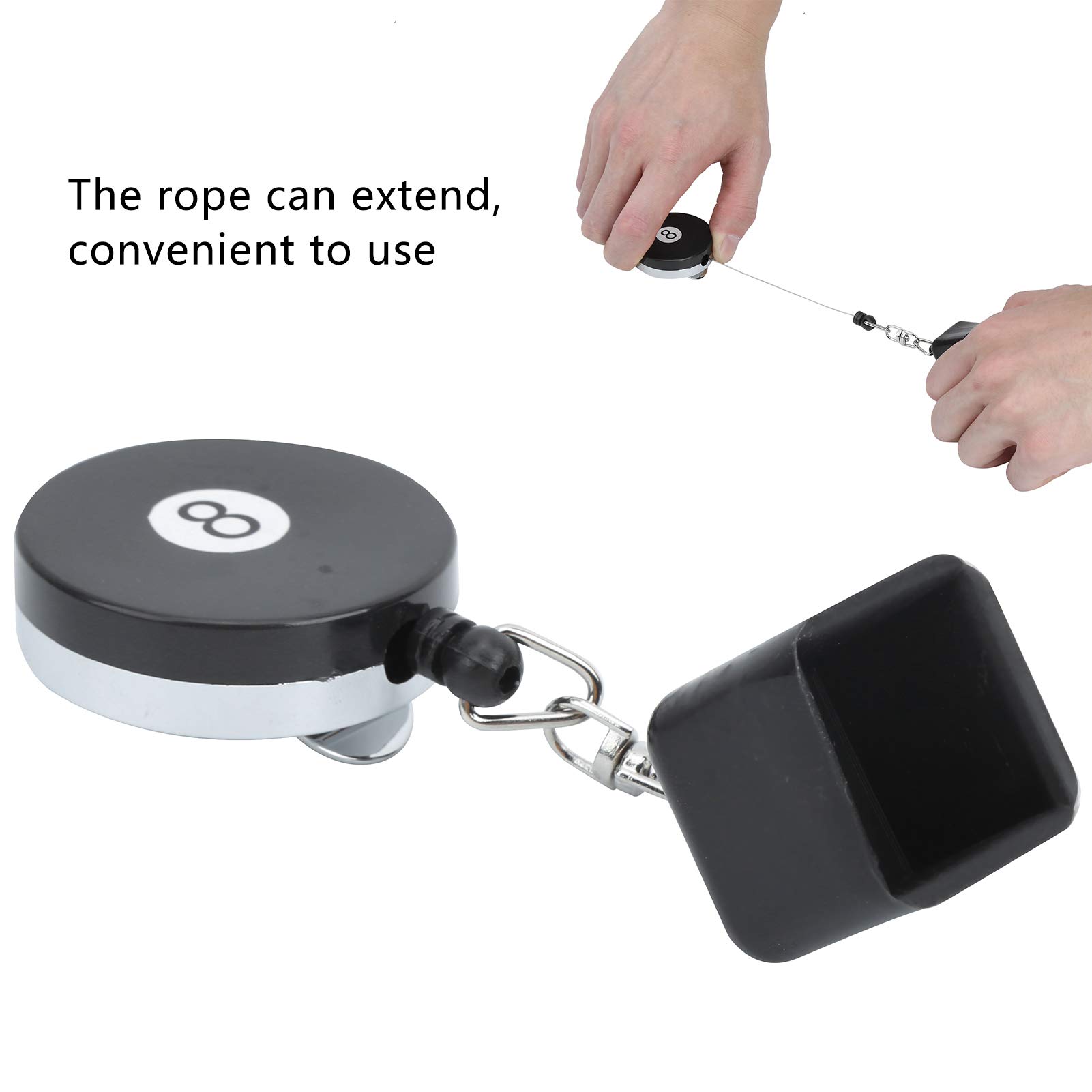Premium Retractable Pool Cue Chalk Holder - Durable Iron & Plastic Design for Billiards Players | Perfect for Home Game Rooms, Bars & Professional Tournaments