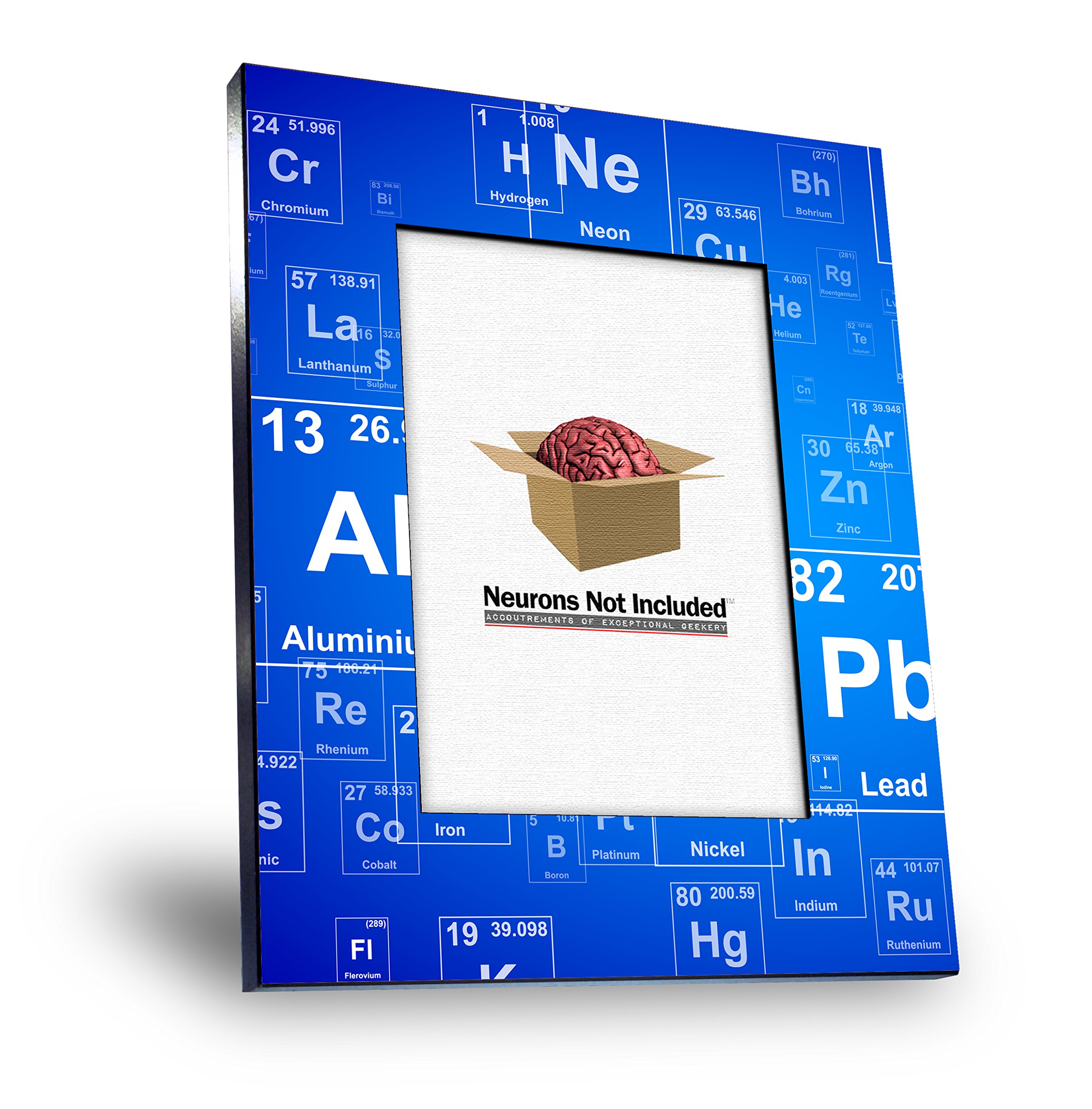 Periodic Table Picture Frame - Science Chemistry Decor for Classroom, Office & Home - Unique Blue Science Gift for Teachers & Students