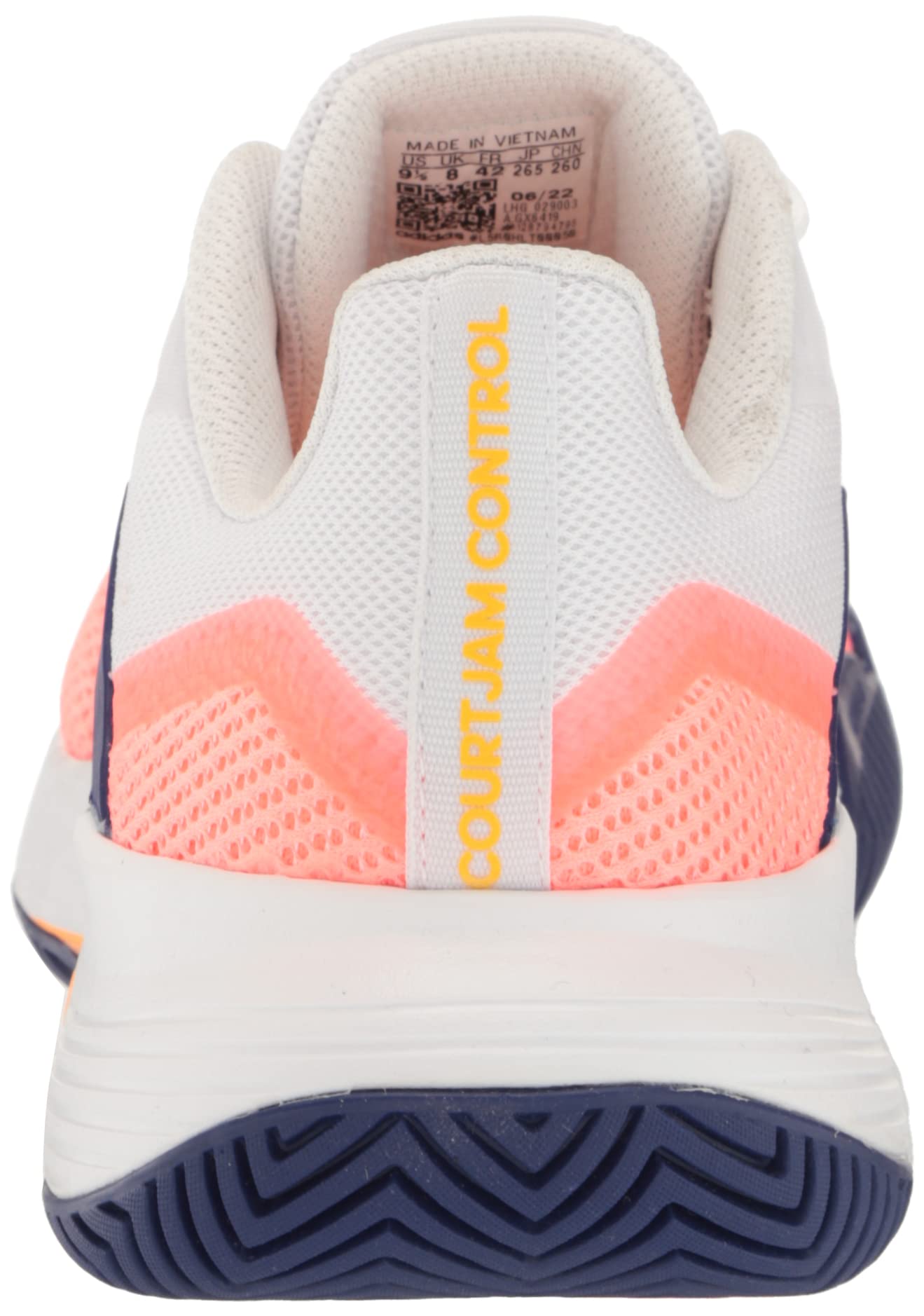 Adidas Women's Courtjam Control Tennis Shoes - Lightweight & Durable for Competitive Play & Casual Wear - Perfect for Tennis, Gym, and Everyday Use
