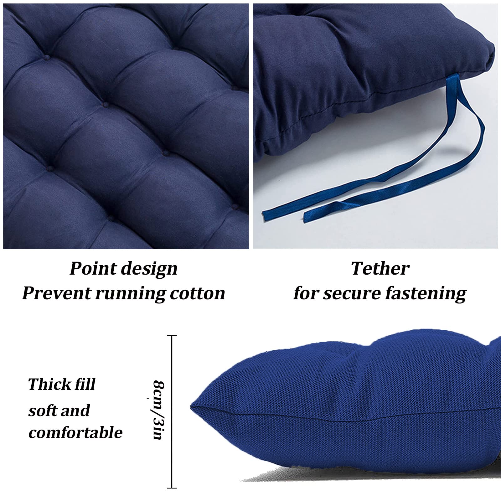 **Outdoor Swing Cushions for 2-3 Seater - Soft, Comfortable & Non-Slip Replacement Cushions for Garden, Patio, Swing & Outdoor Bench - Perfect for Relaxing, Lounging & Enjoying Nature**