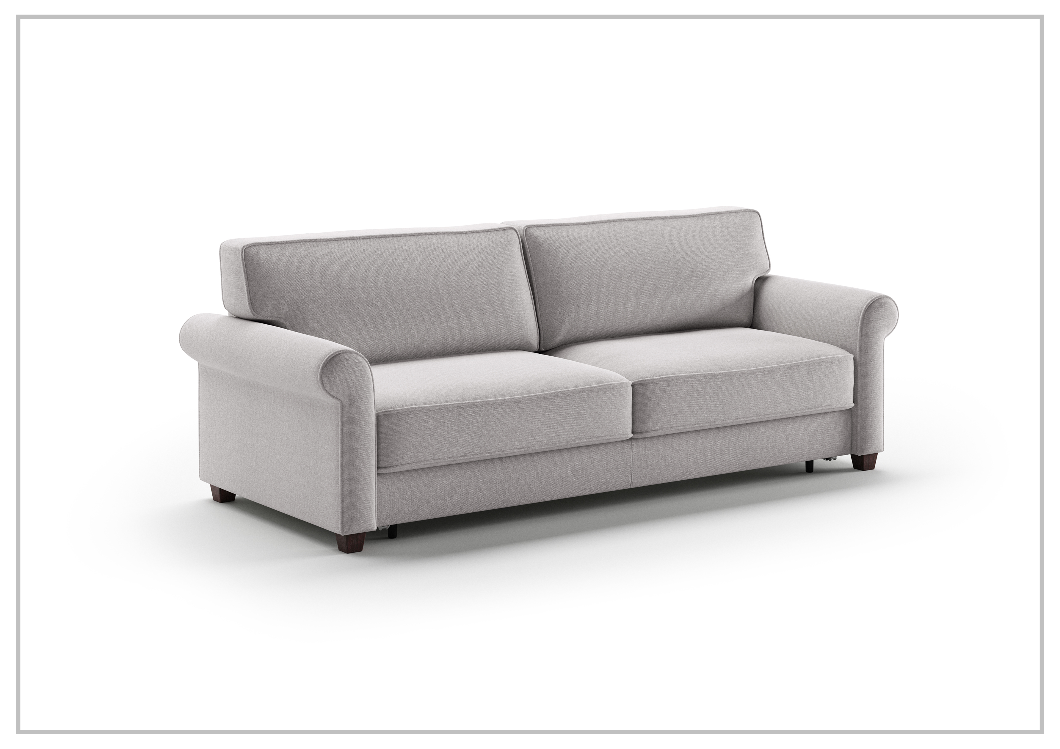 Luonto Casey Fabric King Sofa Sleeper - Convertible Pull-Out Bed with Storage, Comfortable Sleeper Sofa for Living Room, Guest Room & Small Spaces