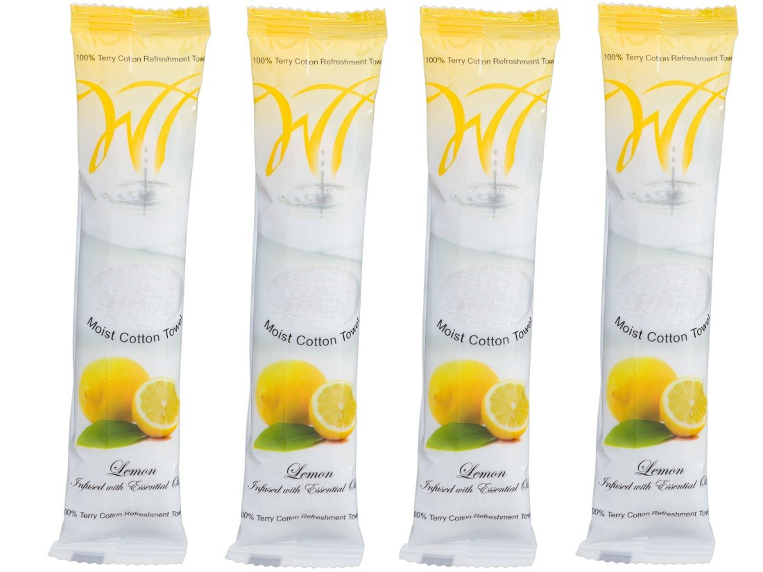 Premium White Disposable Towels 500ct - 8x8 Inch Pre-Moistened 100% Cotton Cleaning Wipes (Lemon Scent) for Baby Care, Makeup Removal & Home Cleaning