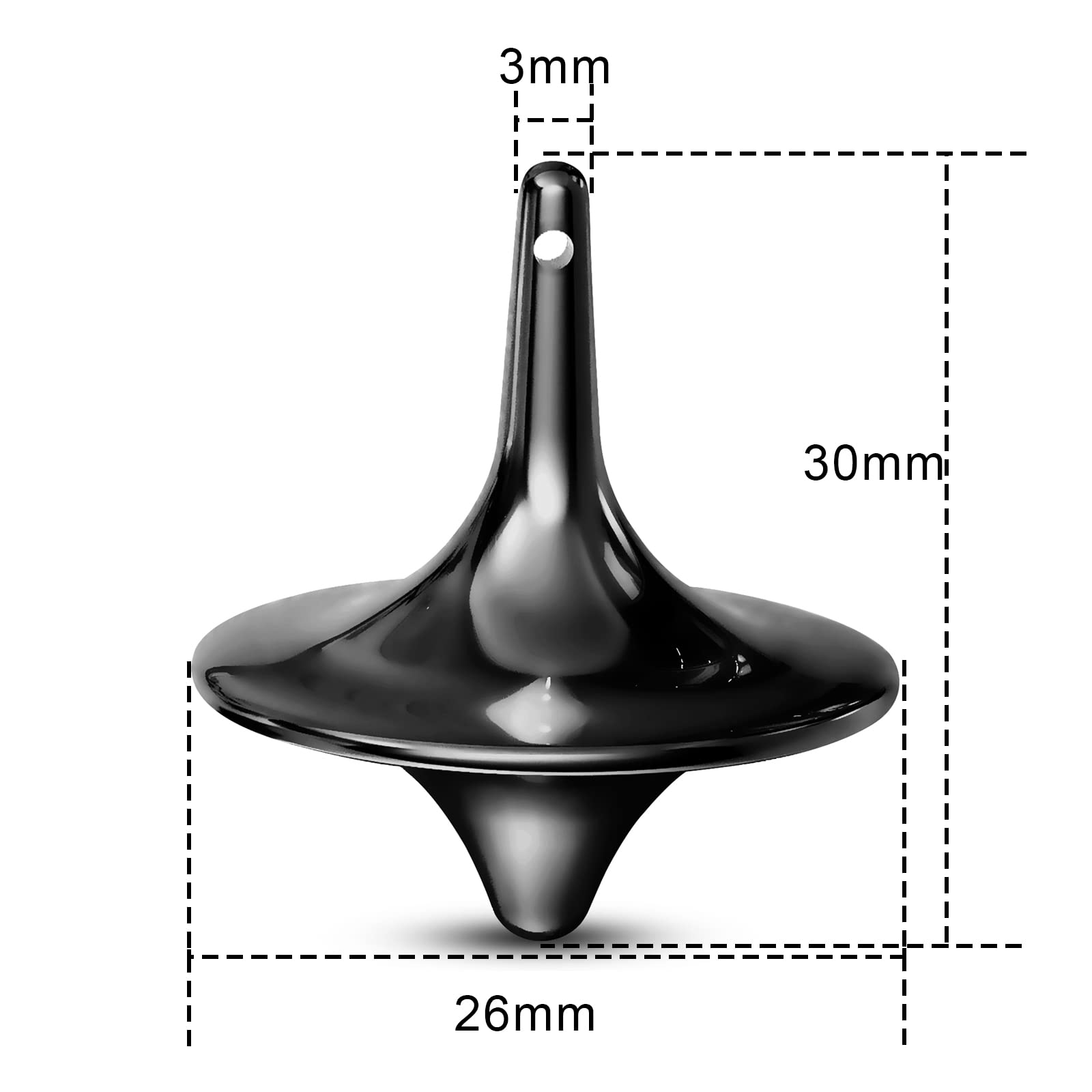 Premium Metal Spinning Top - High Accuracy Gyro Toy for Stress Relief & Focus - Silver, Gold, Black - Perfect for Office Desk, Classroom & Fidget Play