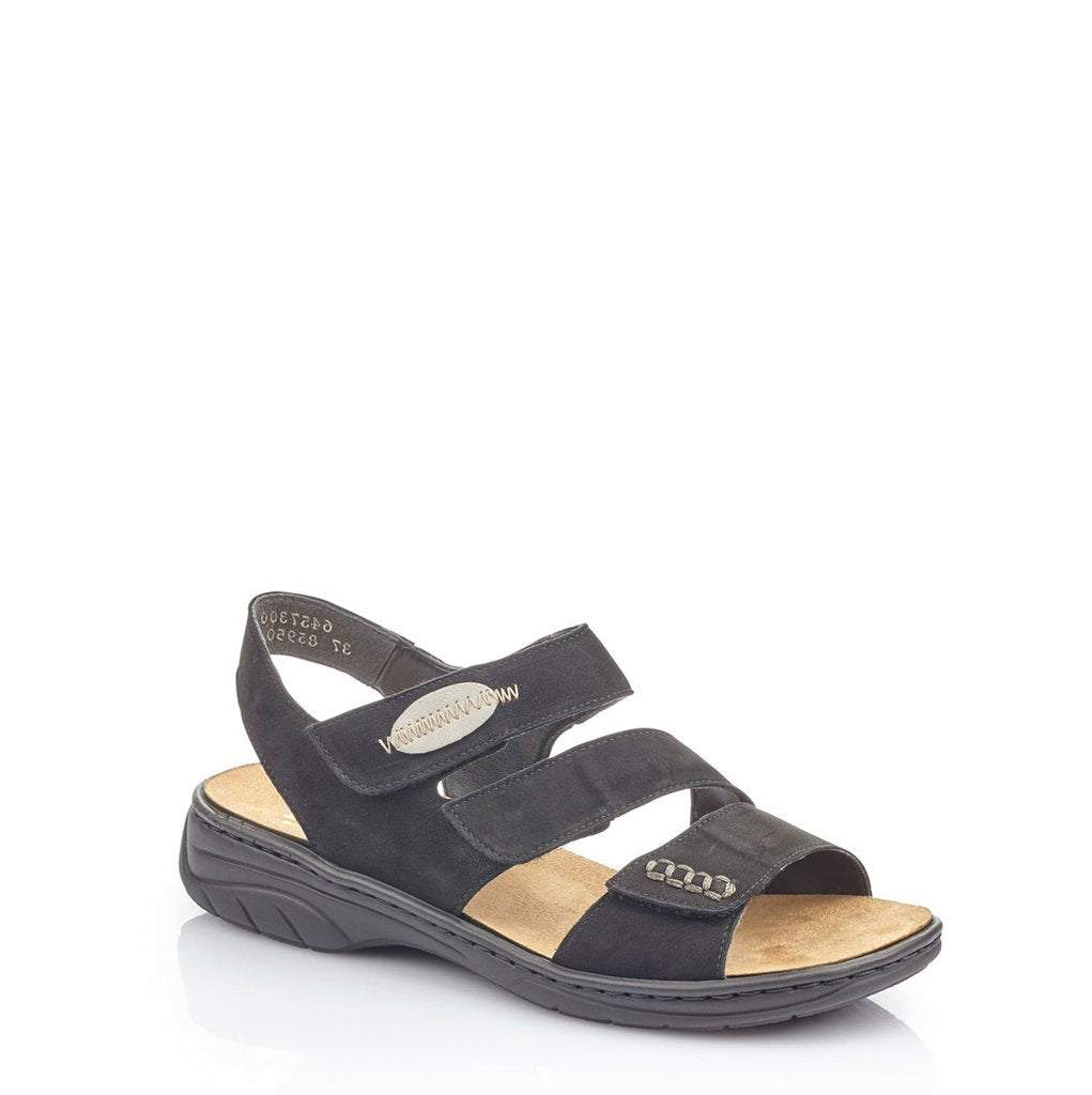 Rieker 64573 00 Black Comfortable Women's Casual Shoes - Perfect for Work, Walking & Everyday Wear