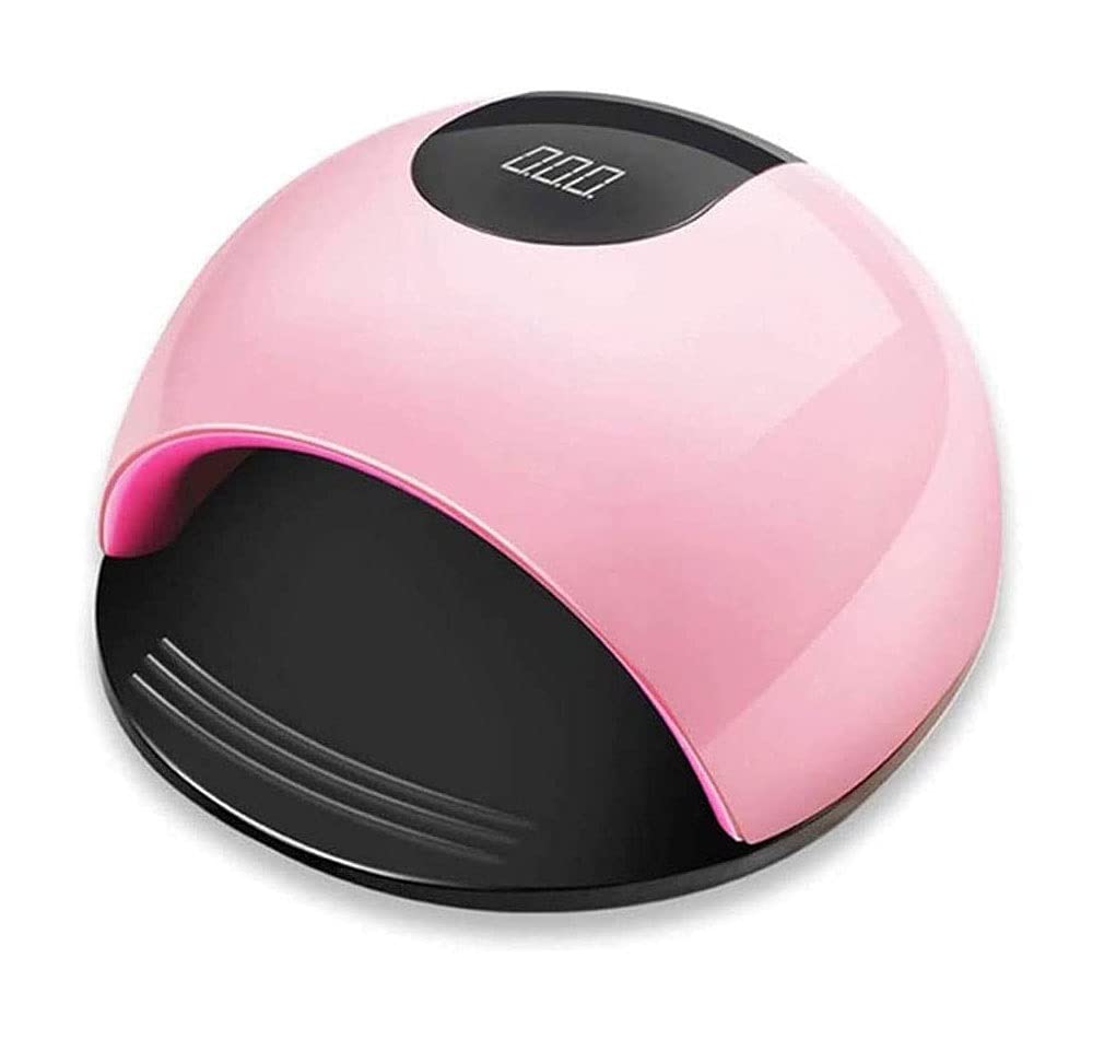 72W UV LED Nail Lamp for Gel Polish - Professional Nail Dryer with 4 Timer Settings, Curing Light for Gel Nails & Toes - Pink Nail Art Accessories (Perfect for Home Manicures, Salon Use & DIY Nail Designs)