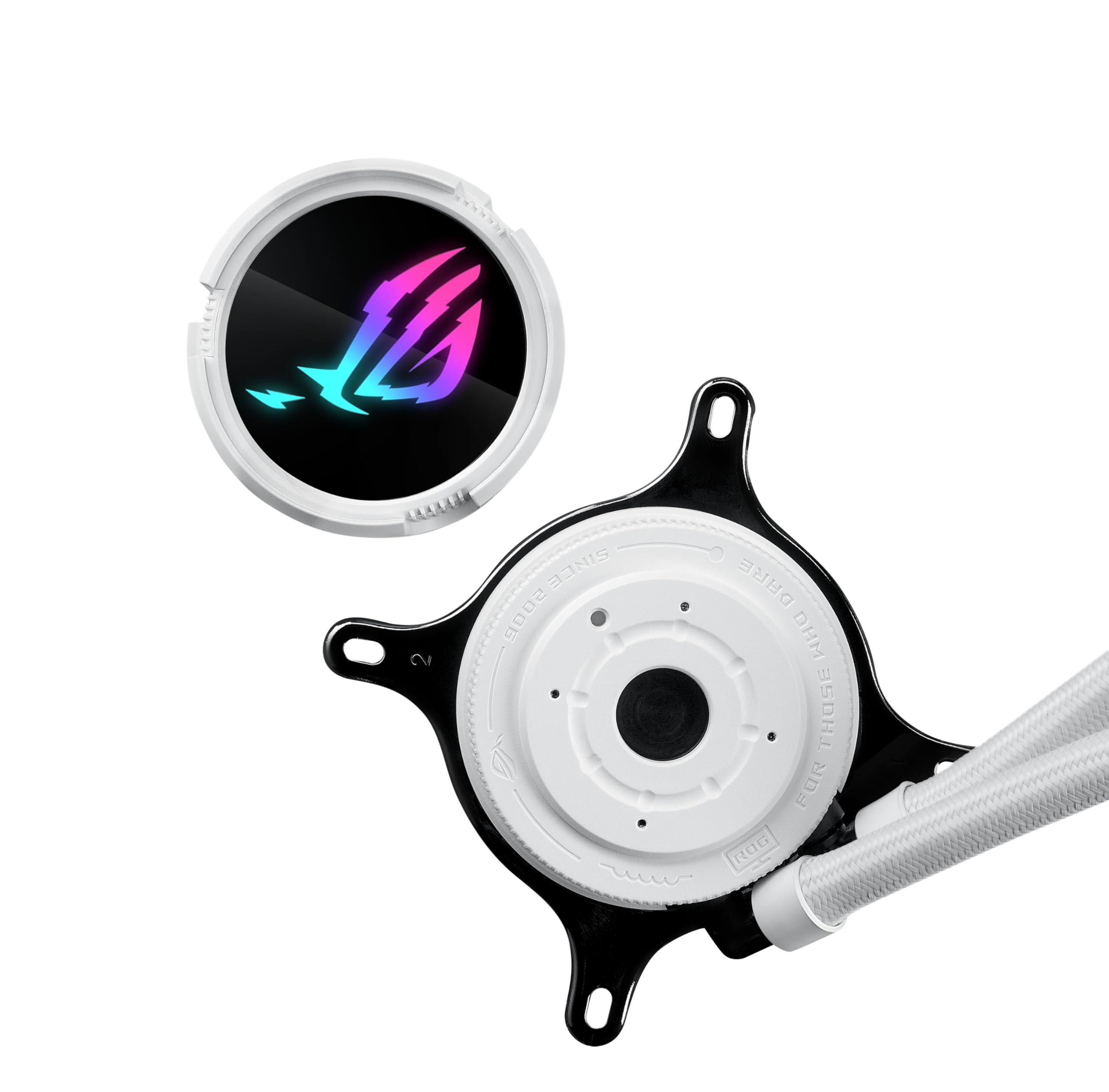 ASUS ROG Strix LC III 360 ARGB White Edition AIO Liquid CPU Cooler - 360° Rotatable Water Block, Gen7 v2 Pump, Premium RGB Fans, 10+ Aura Sync Effects | Perfect for Gaming PCs, Workstations & High-Performance Builds