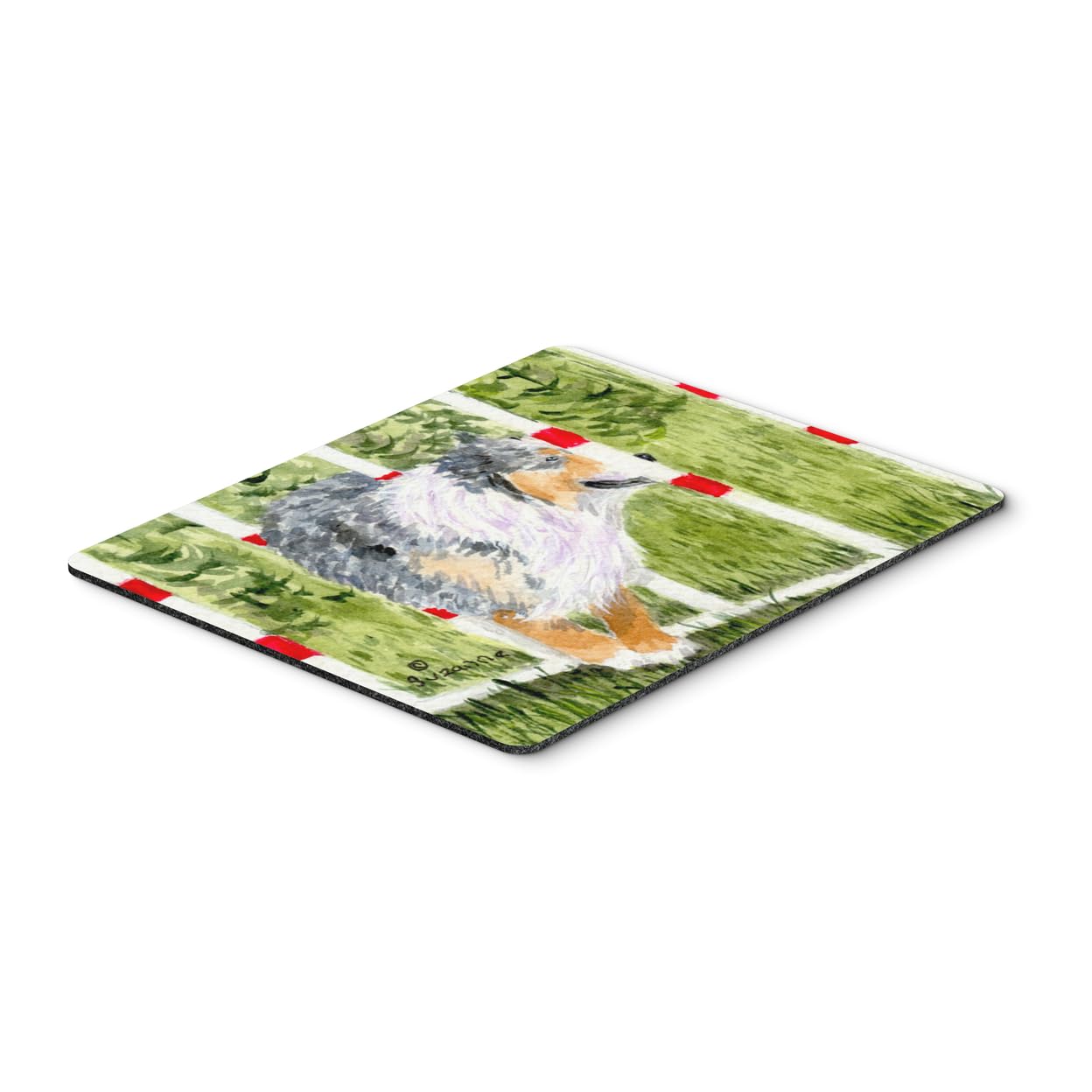 Australian Shepherd Mouse Pad & Trivet - Washable Large Non-Slip Desk Mat for Home Office, Gaming, Computer & Laptop Use | Perfect Workstation Accessory & Hot Pad for Kitchen