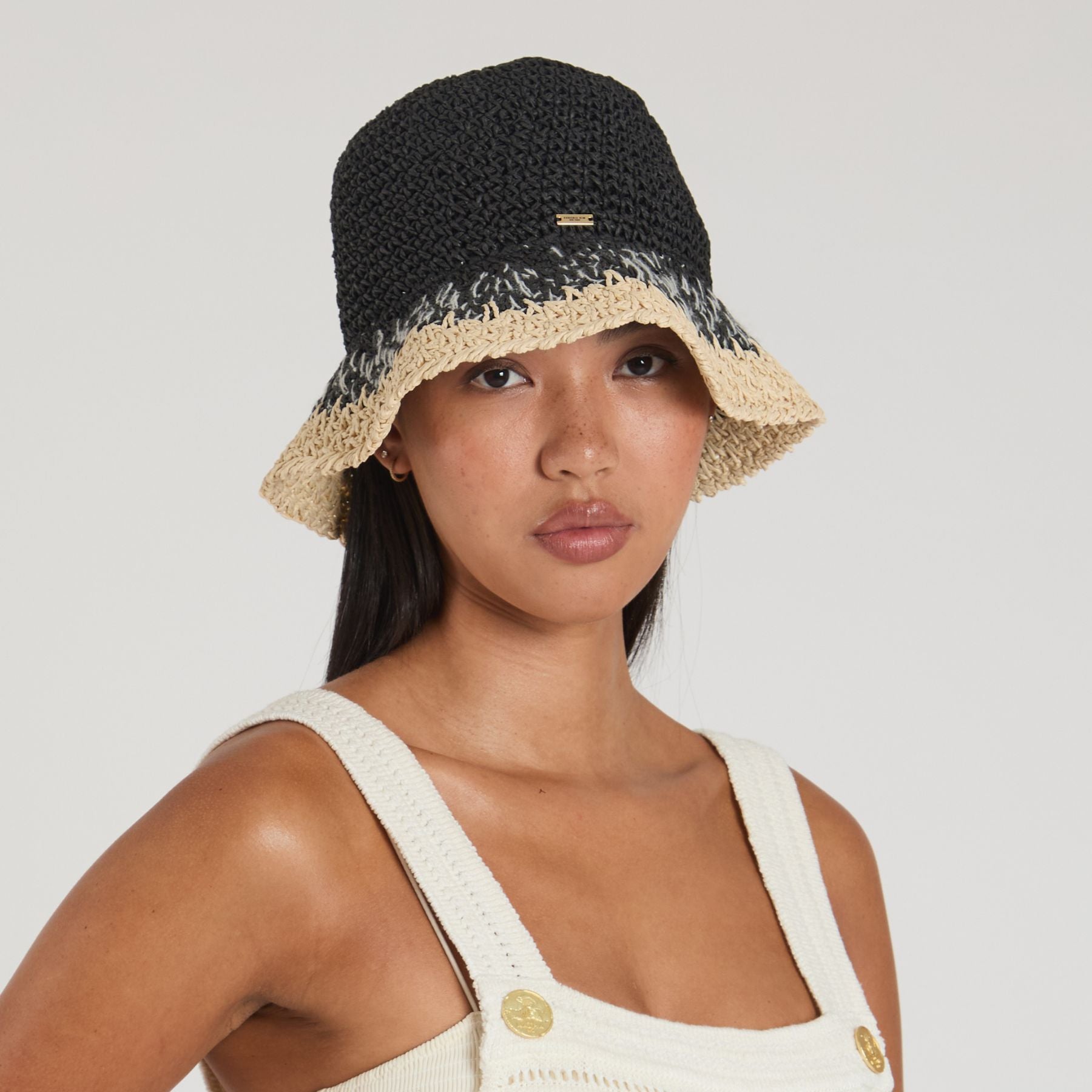 Bailey Crochet Bucket Hat for Women - Summer Beach Boho Sun Hat with Wide Brim - Perfect for Outdoor, Travel, and Vacation