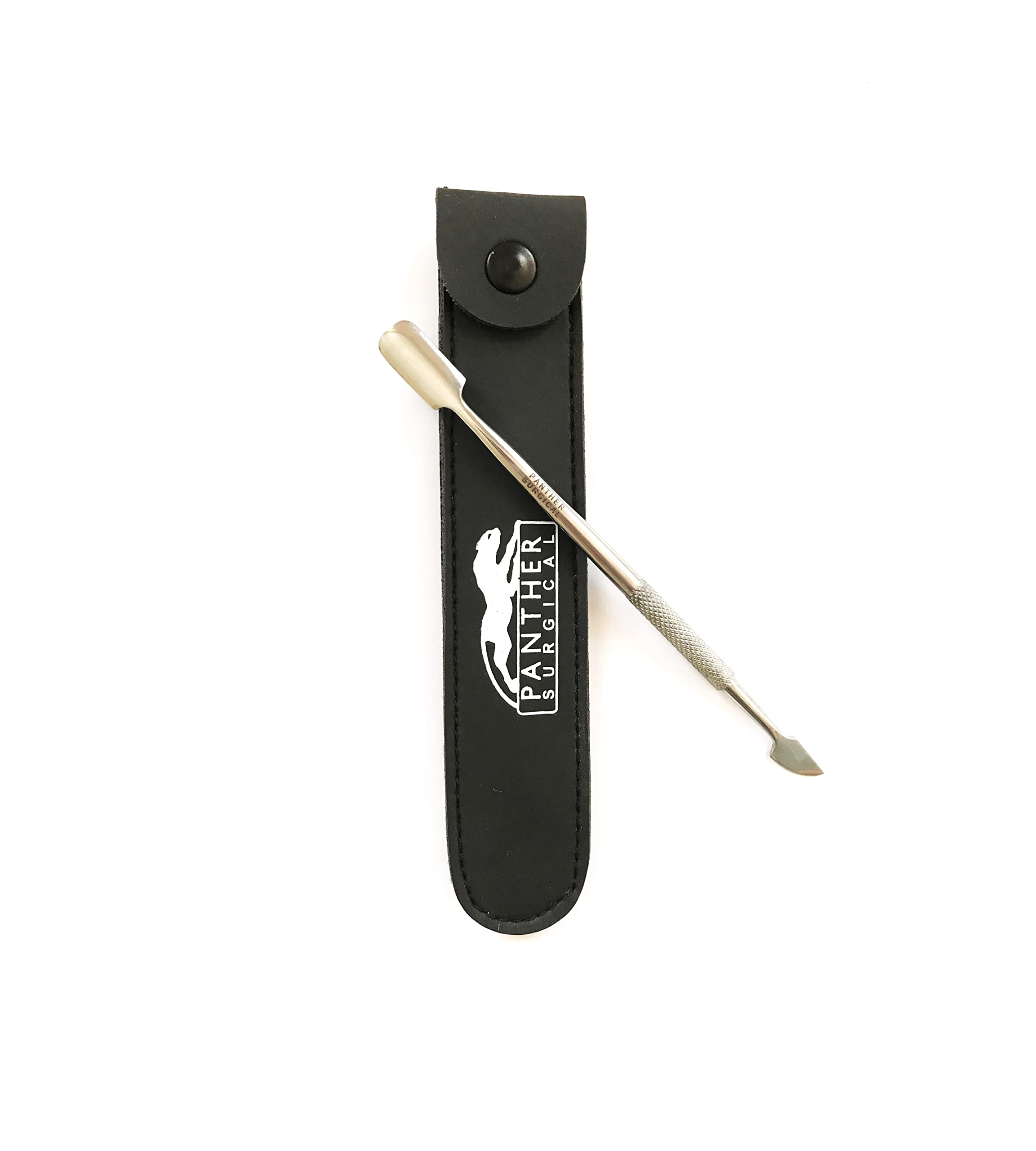 Premium Stainless Steel Cuticle Pusher & Nail Cleaner - Double Ended Manicure Pedicure Tool for Gel Polish Removal - Perfect for Salon & Home Nail Care