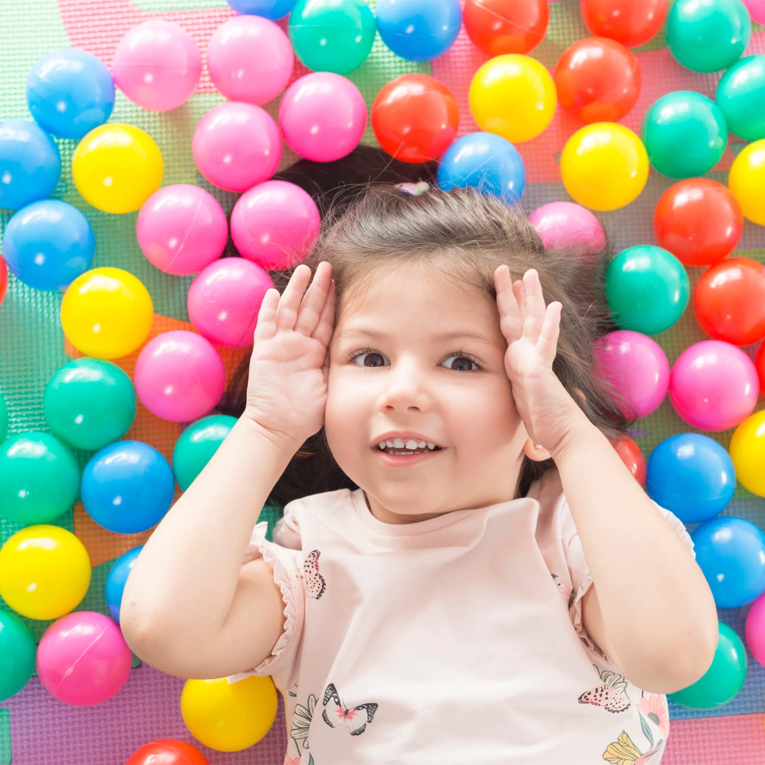 500/1000/2000 Count BPA-Free Plastic Ball Pit Balls for Kids Playpen & Crawling Tunnels | Durable Crush-Proof Pool Balls for Indoor Play, Pet Dogs & Toddler Sensory Play